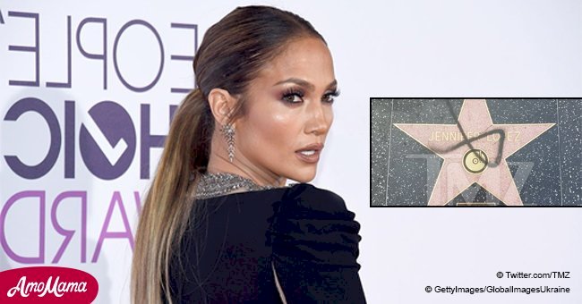 Vandals deface Jennifer Lopez's star on the Hollywood Walk of Fame