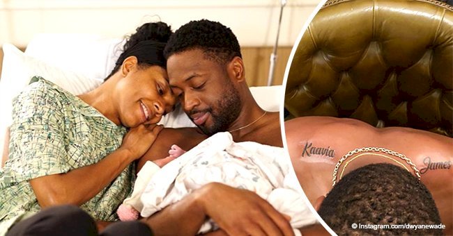 Gabrielle Union explains newborn daughter's name after Dwyane Wade tattooed it on his shoulders