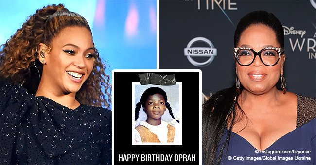Beyoncé wishes Oprah a happy birthday with childhood photo of the media mogul rocking ponytails