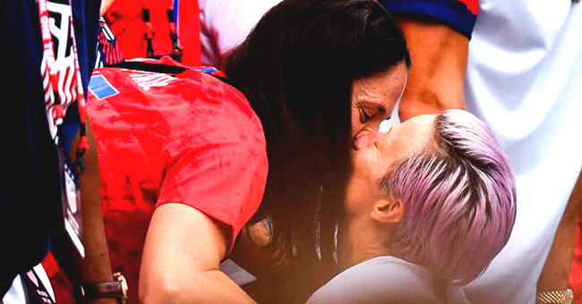 Megan Rapinoe Shares a Celebratory Kiss with Girlfriend Sue Bird after US World Cup Win