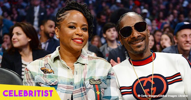 Snoop Dogg's wife stuns in purple and white outfit in recent picture with Monica Brown