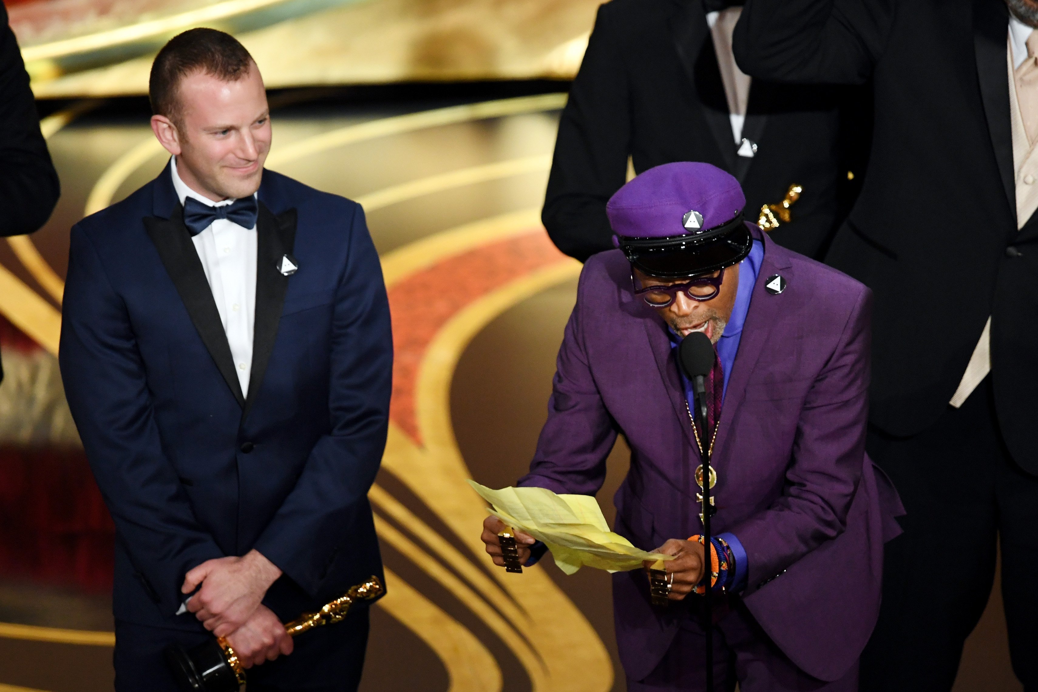 Spike Lee and Charlie Wachtel accepting the Academy Award for 'BlacKkKlansman' at the 91st Annual Academy Awards | Photo: Getty Images
