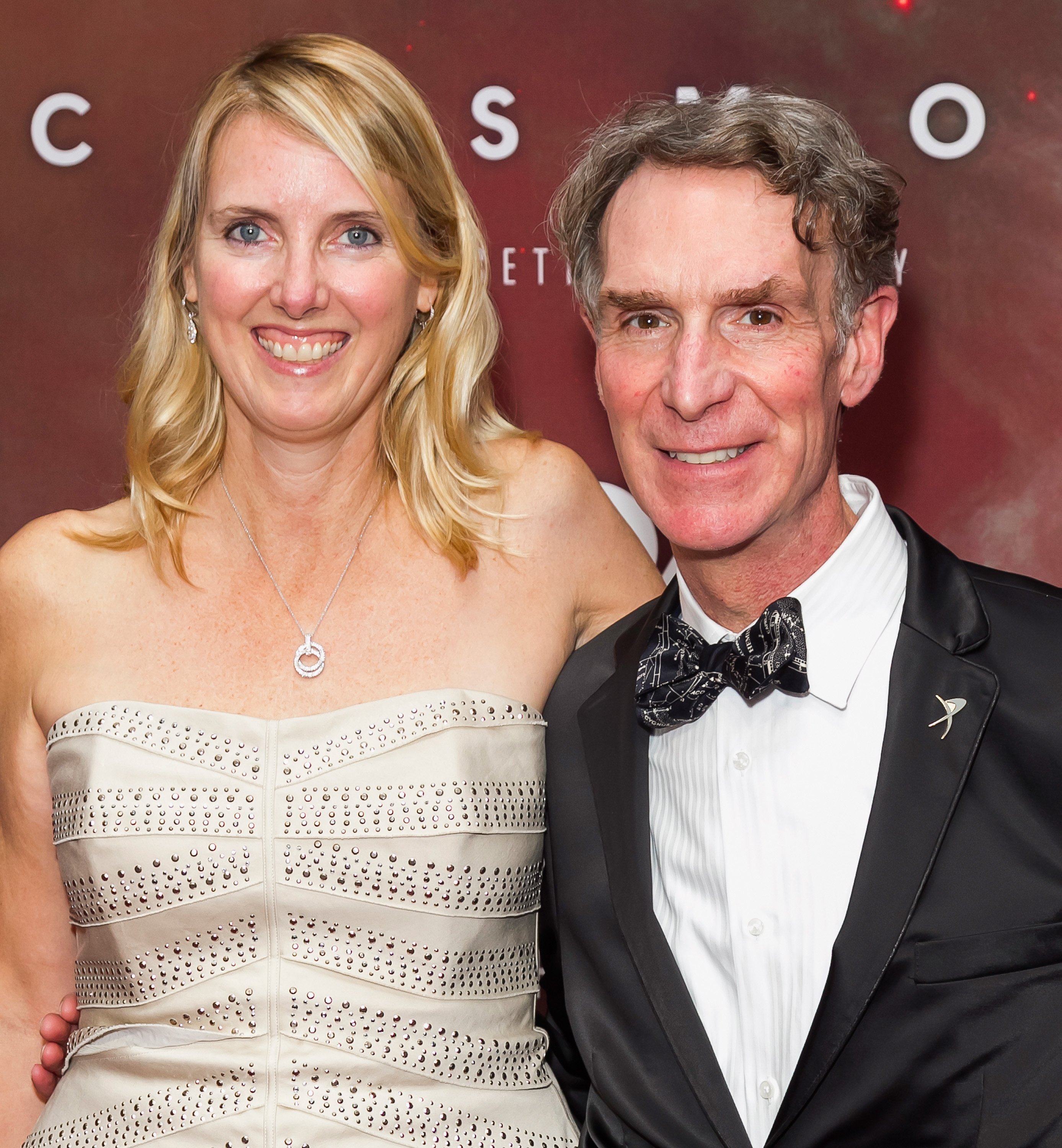 Oboist Blair Tindall and comedian Bill Nye at The Greek Theatre on March 4, 2014 in Los Angeles, California. | Source: Getty Images 