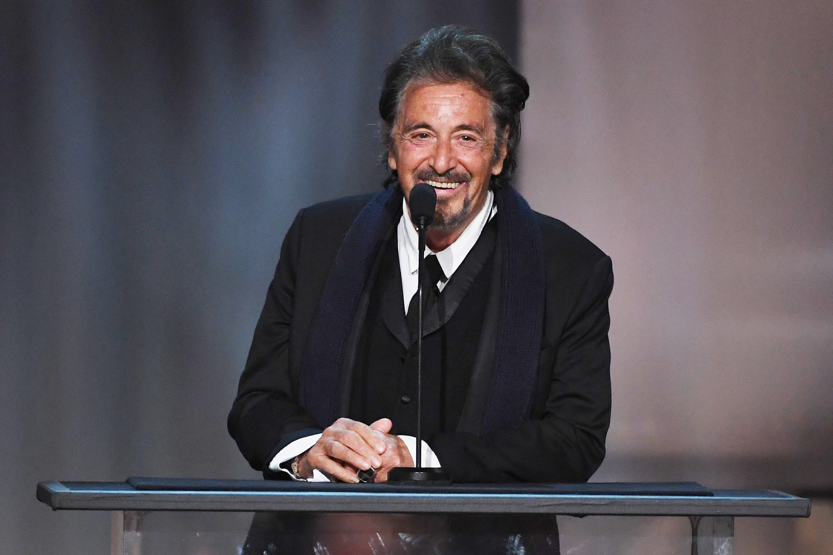 Al Pacino speaks onstage during American Film Institute's 45th Life Achievement Award Gala Tribute to Diane Keaton at Dolby Theatre on June 8, 2017 in Hollywood, California | Source: Getty Images
