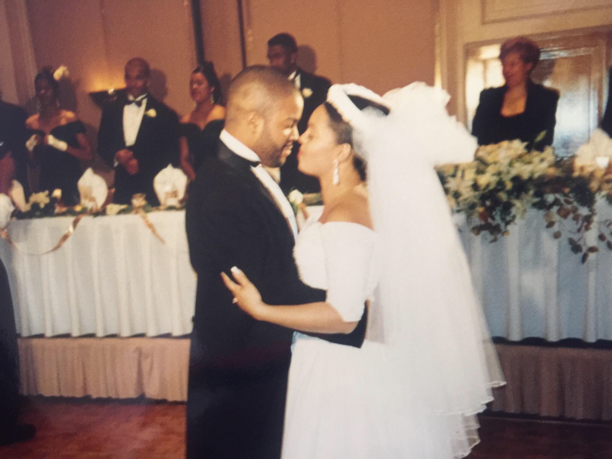 Ice Cube and Kimberly Woodruff on their wedding day, posted on June 16, 2020. | Source: X/@icecube