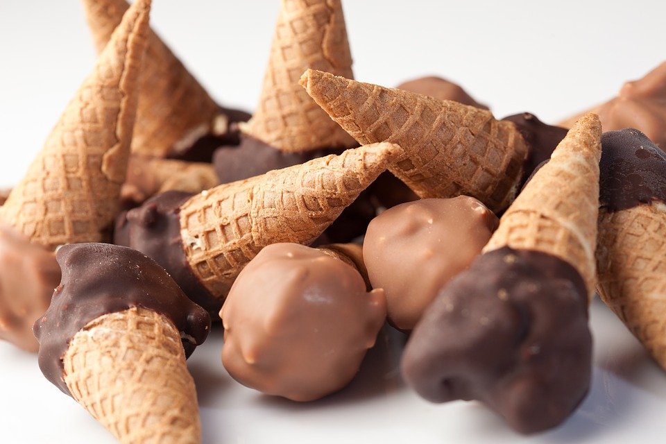 Many cones of ice cream. | Photo: pixabay.com