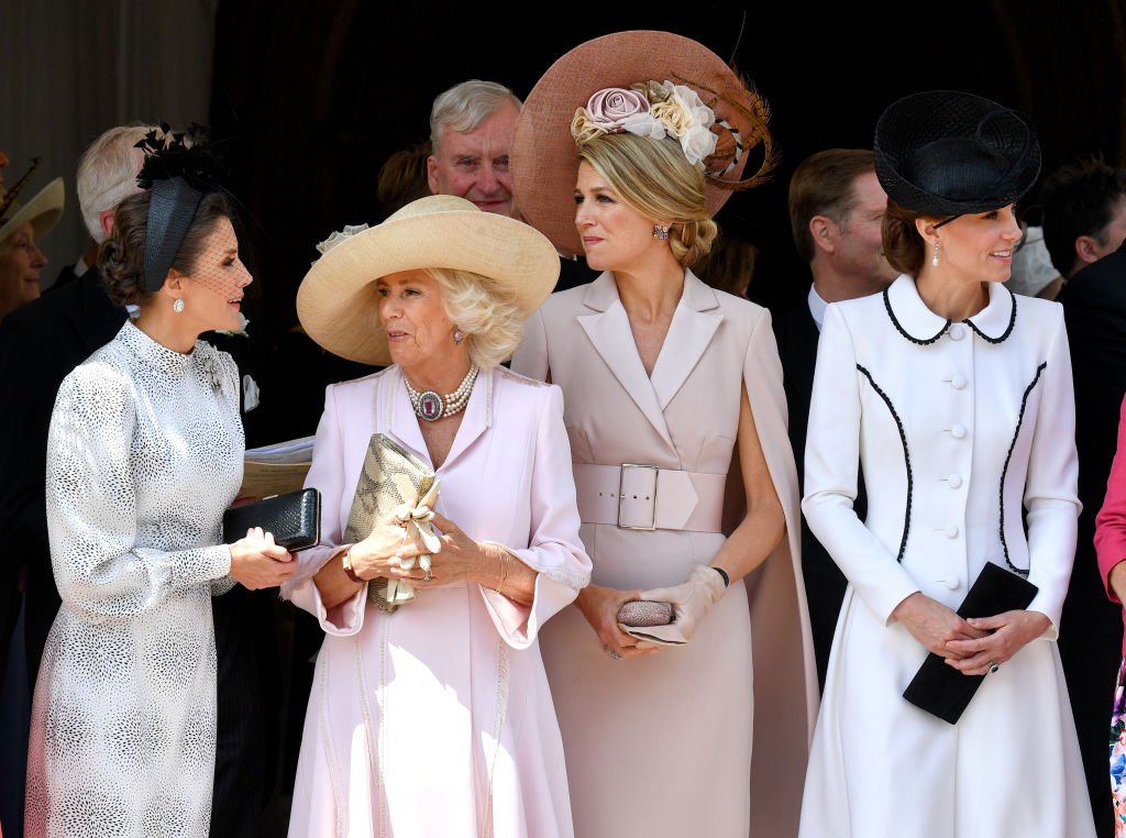 Damas de la royal en la Orden de la Jarretera, este lunes, en Londres | Foto: Getty Images Damas de la royal en la Orden de la Jarretera, este lunes, en Londres | Foto: Getty Images
