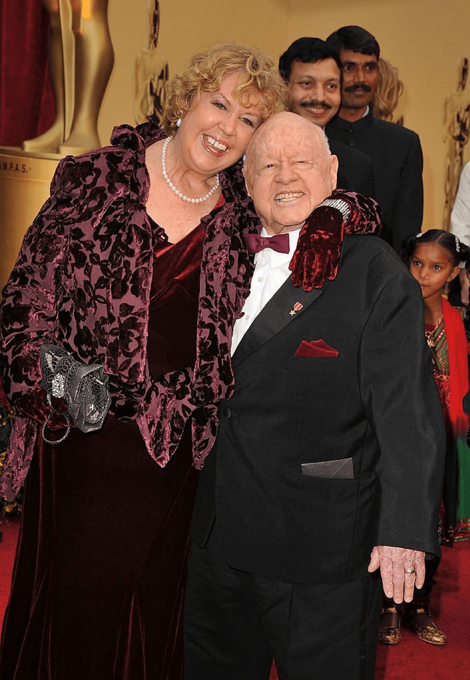 Mickey Rooney und Jan Chamberlin am 22.02.09 in Hollywood. | Quelle: Getty Images