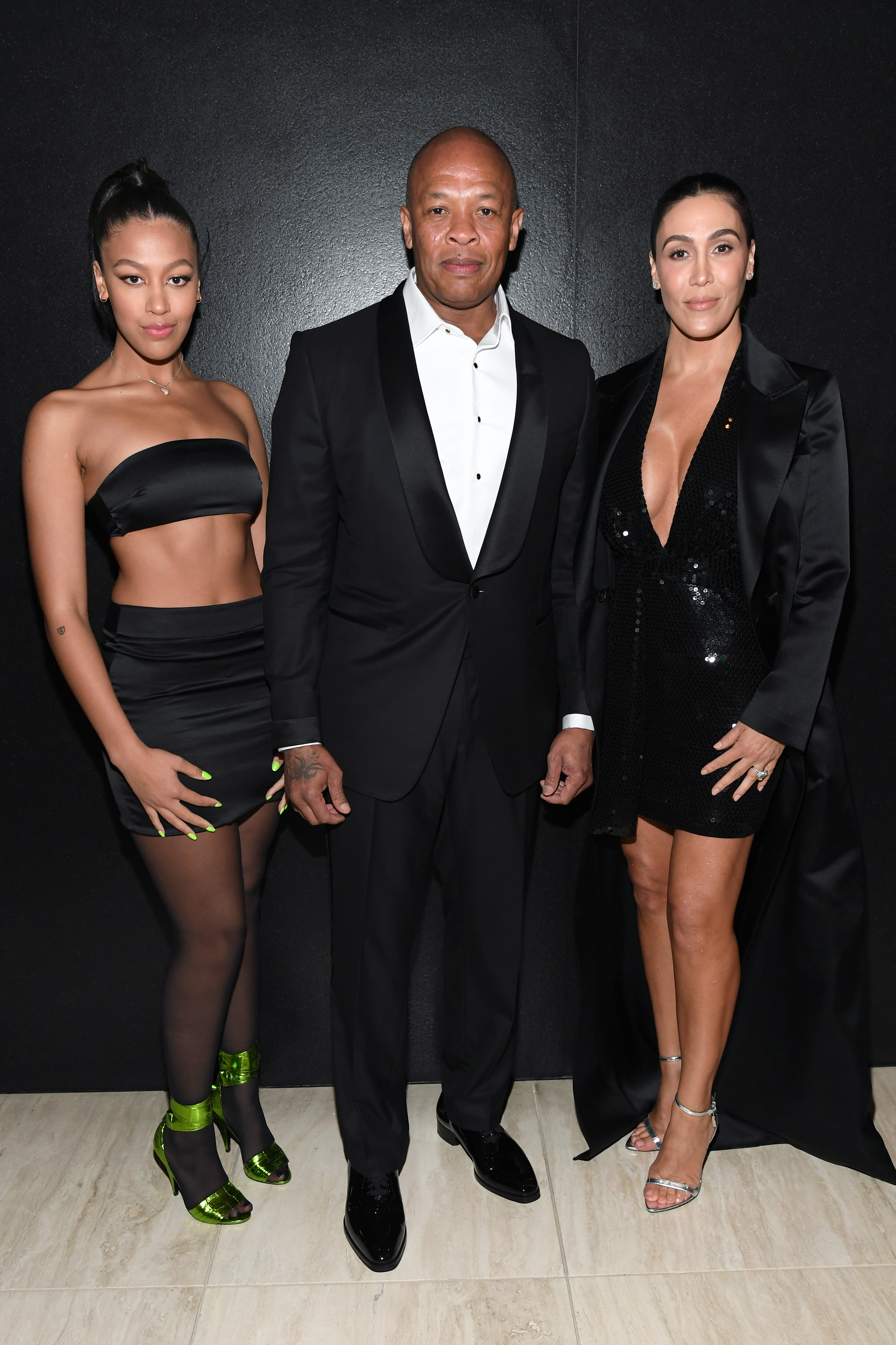 Truly Young, Dr. Dre, and Nicole Young attend the Tom Ford AW20 Show at Milk Studios on February 7, 2020, in Hollywood, California. | Source: Getty Images