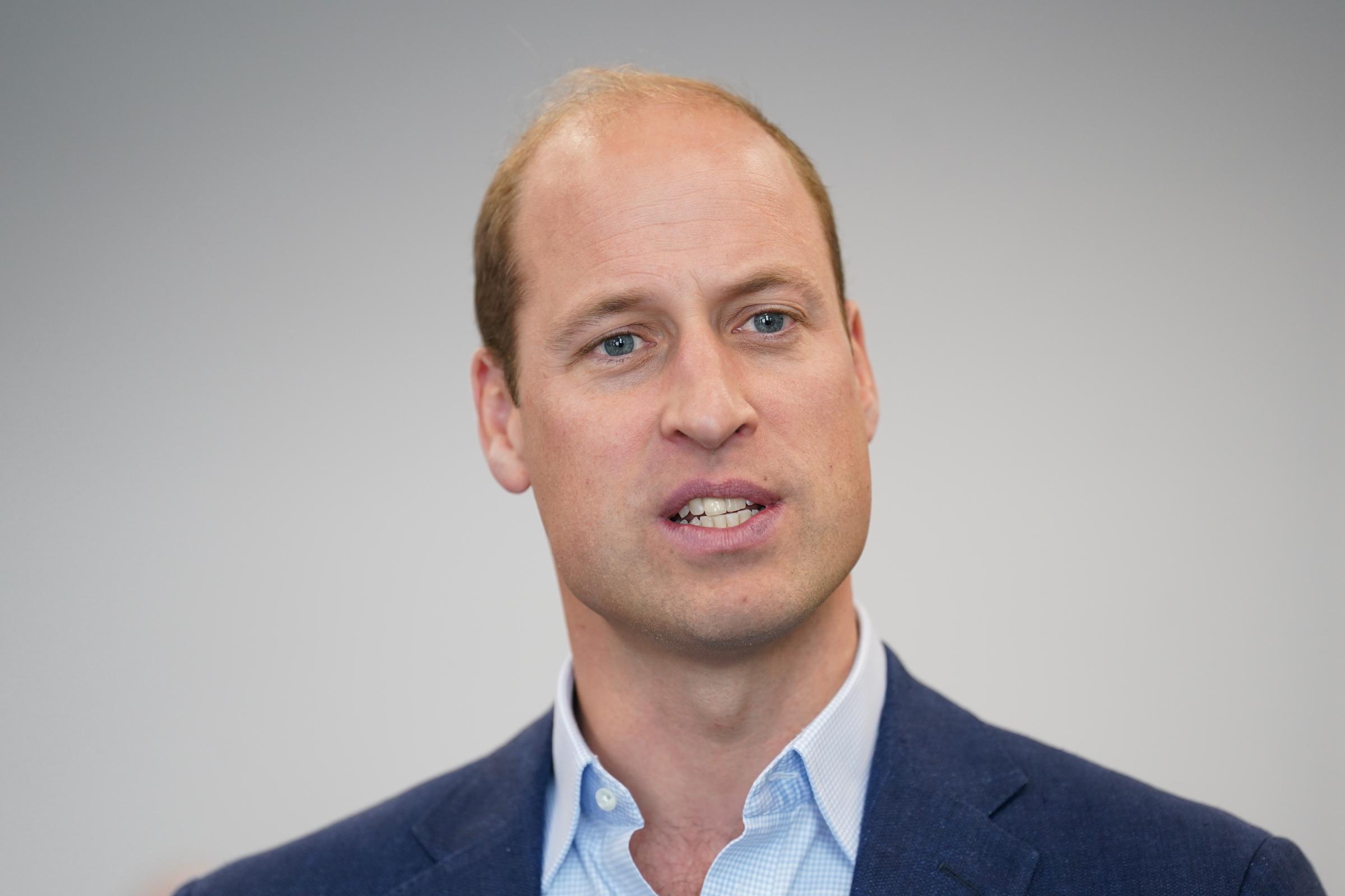 Prince William talks to staff at the Milton Keynes Blue Light Hub in Buckinghamshire on October 11, 2023 | Source: Getty Images