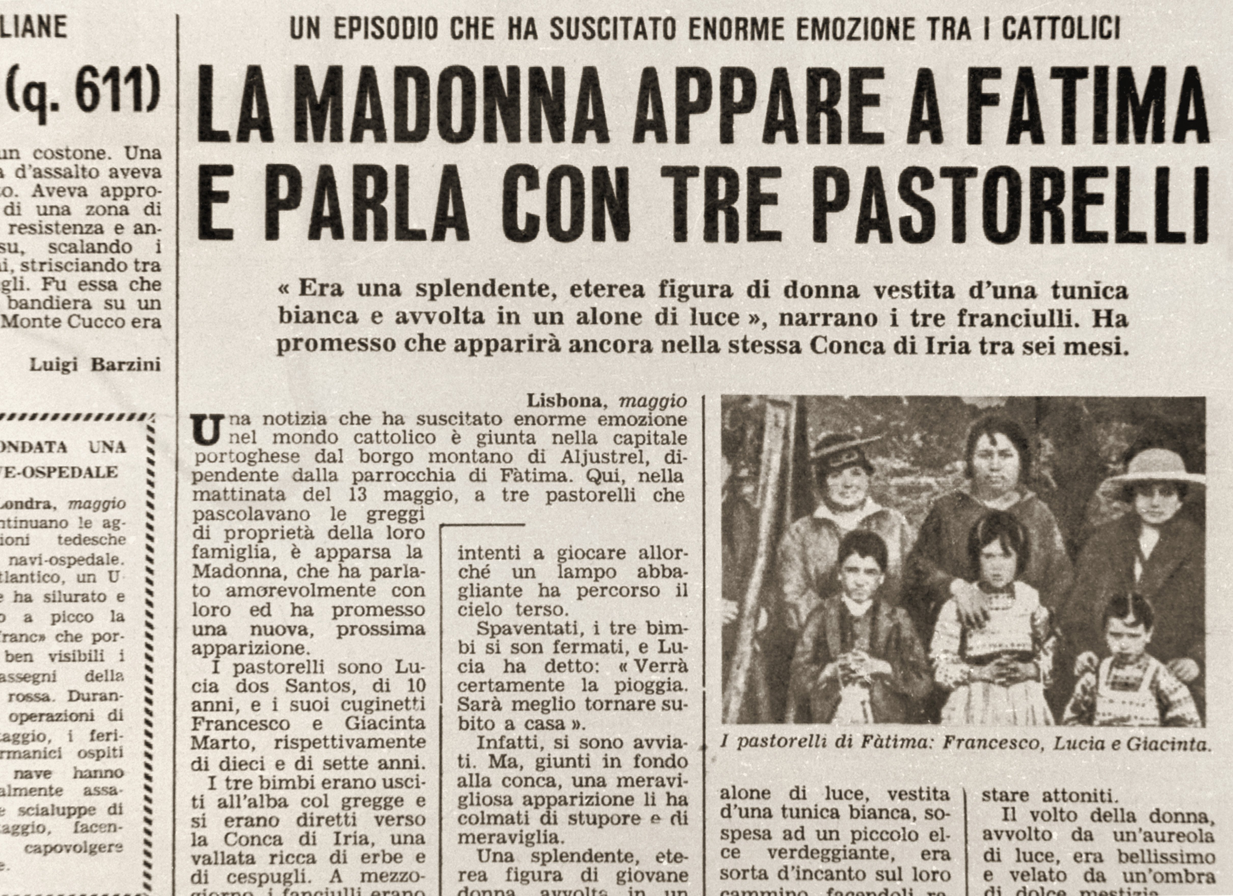 Diario italiano registra aparición de la Virgen de Fátima. | Foto: Getty Images