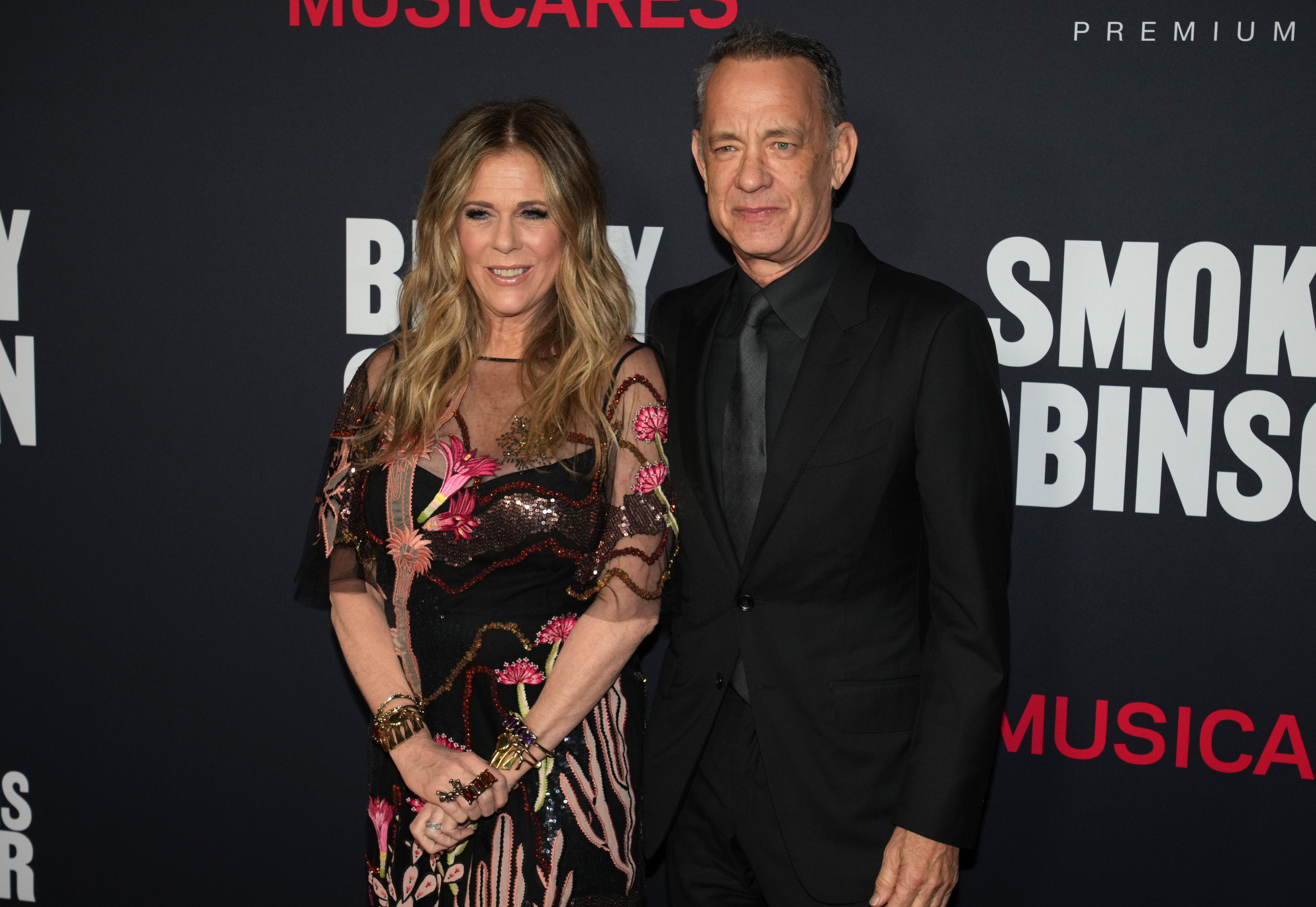 Rita Wilson and Tom Hanks at the 2023 MusiCares Persons of the Year honoring Berry Gordy and Smokey Robinson at Los Angeles Convention Center on February 03, 2023 in Los Angeles, California | Source: Getty Images