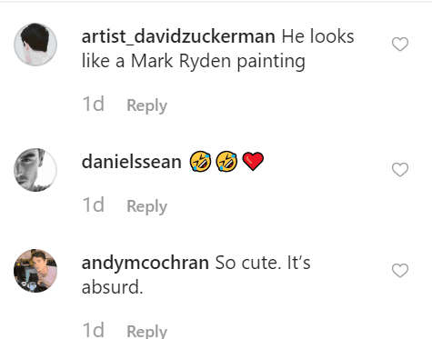 Fan comments about Beau | Instagram: @thechrislandon