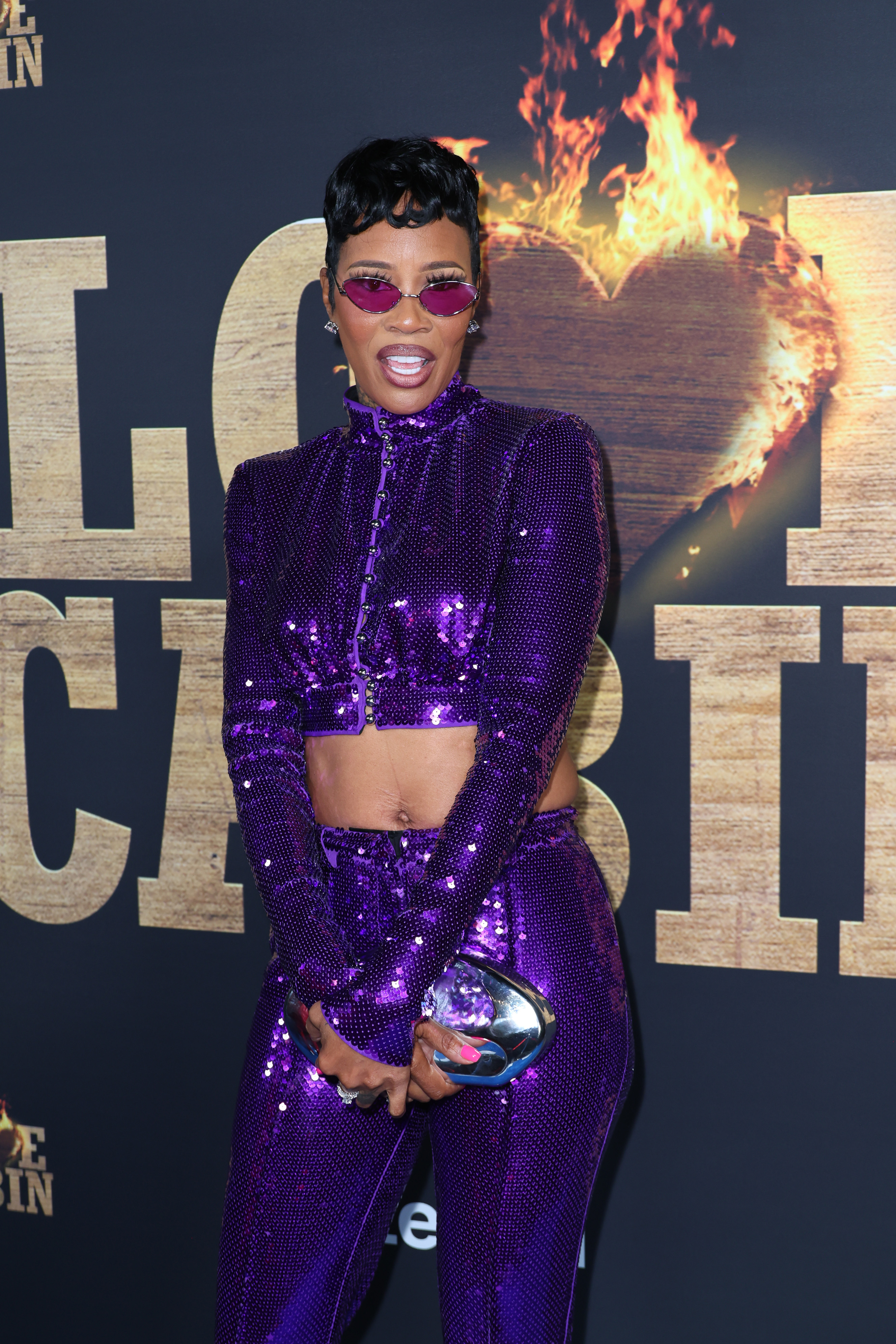 Tia Kemp at the "LOVE CABIN" Premiere Celebration in Los Angeles, California on October 12, 2025. | Source: Getty Images