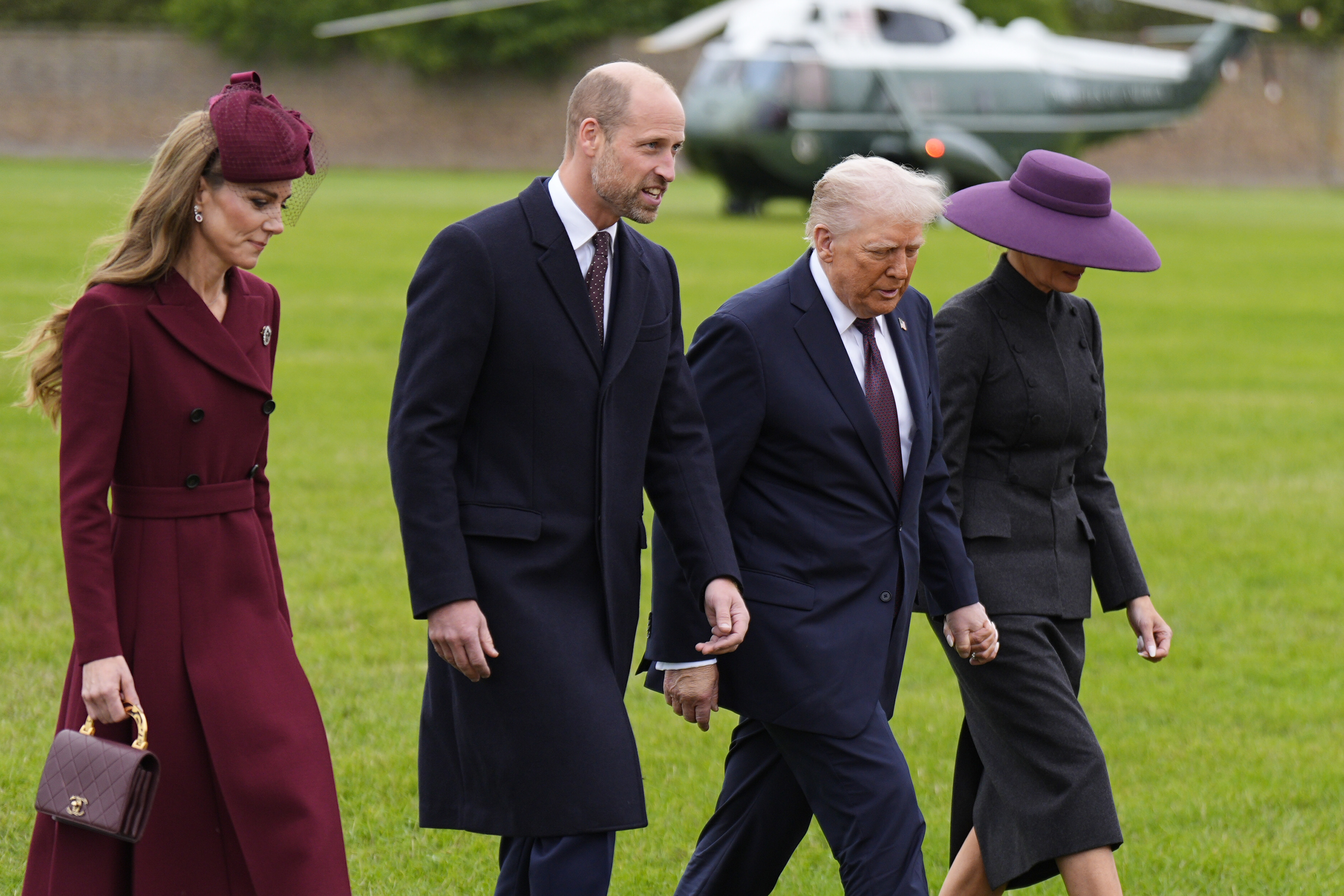 Catherine, Princess of Wales and William, Prince of Wales receive US President Donald Trump and First Lady Melania at Windsor Castle in England on September 17, 2025 | Source: Getty Images