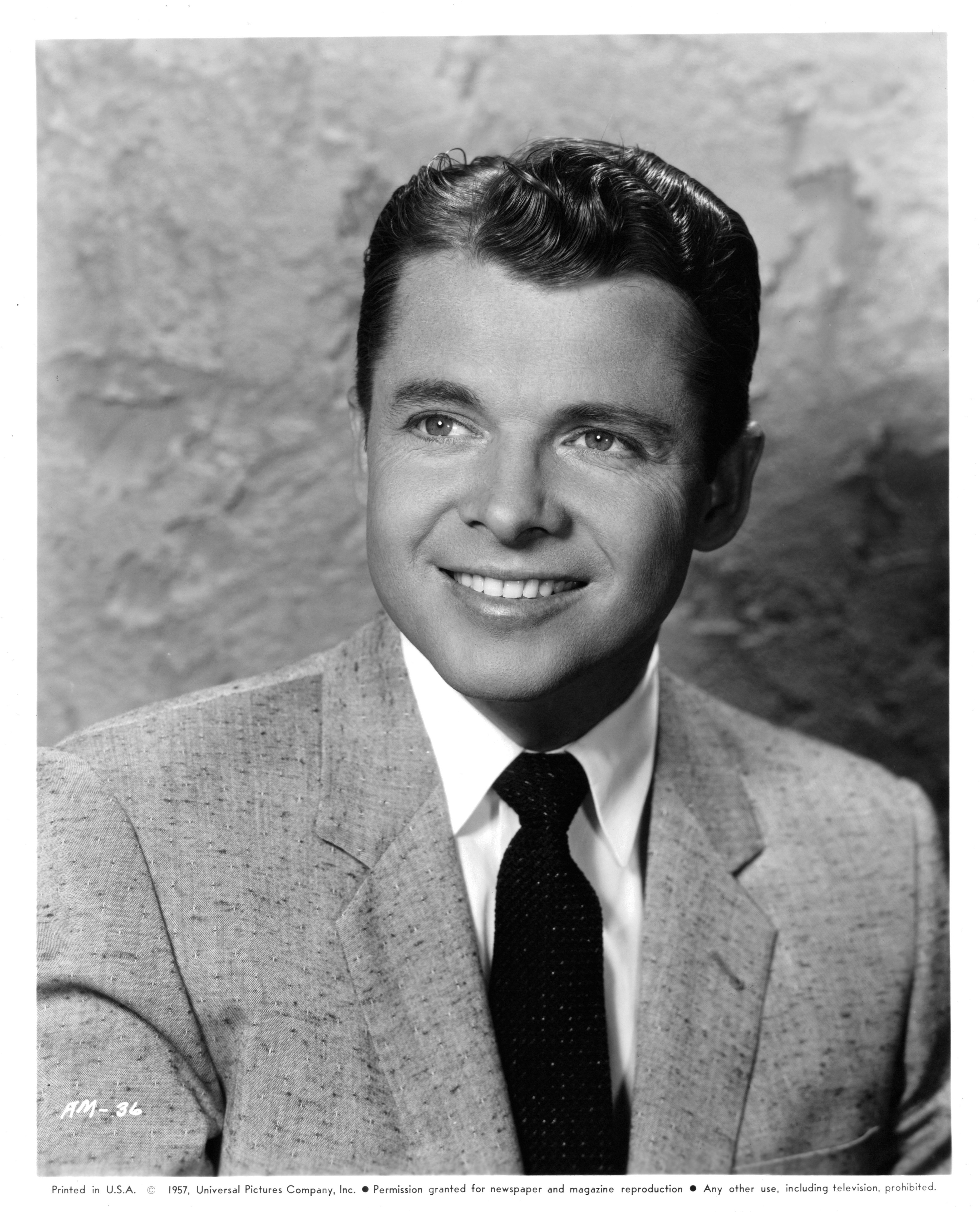 Actor Audie Murphy poses for a portrait in circa 1957.| Source : Getty Images