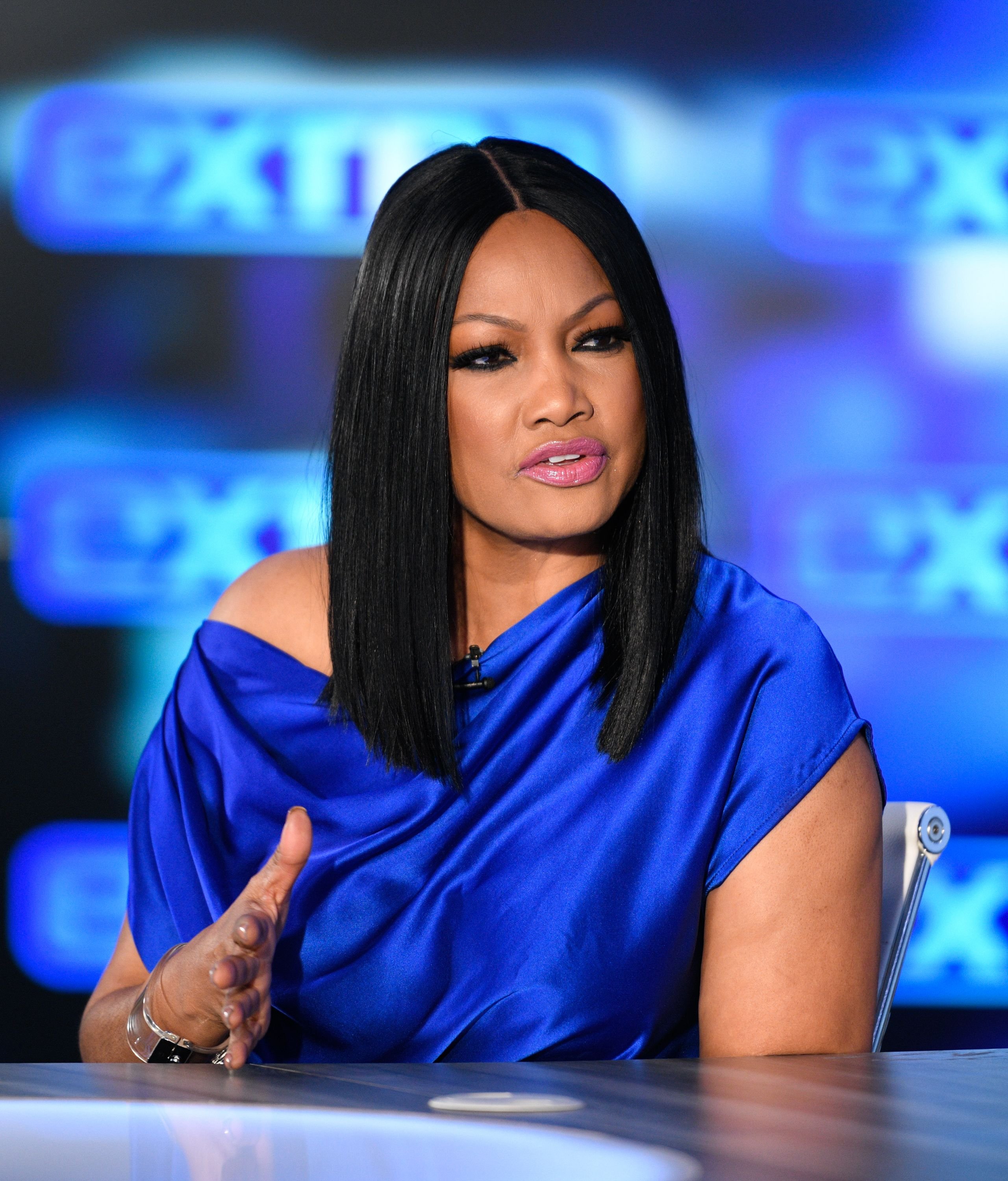 Garcelle Beauvais at "Extra" at Burbank Studios on November 26, 2019 | Photo: Getty Images