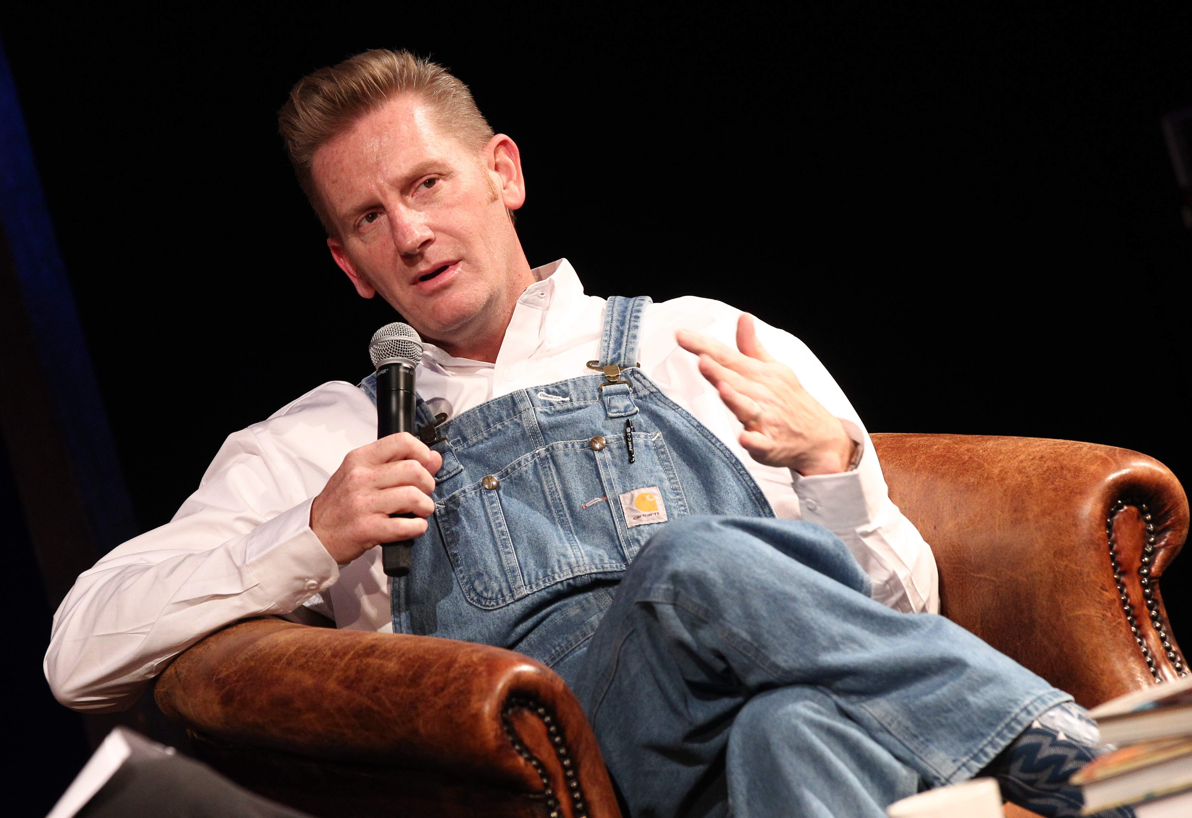 Rory Feek talks about his career and new book "This Life I Live" at the Country Music Hall of Fame and Museum in Nashville on March 11, 2017 | Source: Getty Images