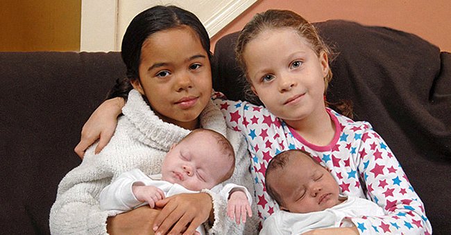 Parents Gifted with Rare Black-And-White Twins Get the Same Blessing 7  Years Later