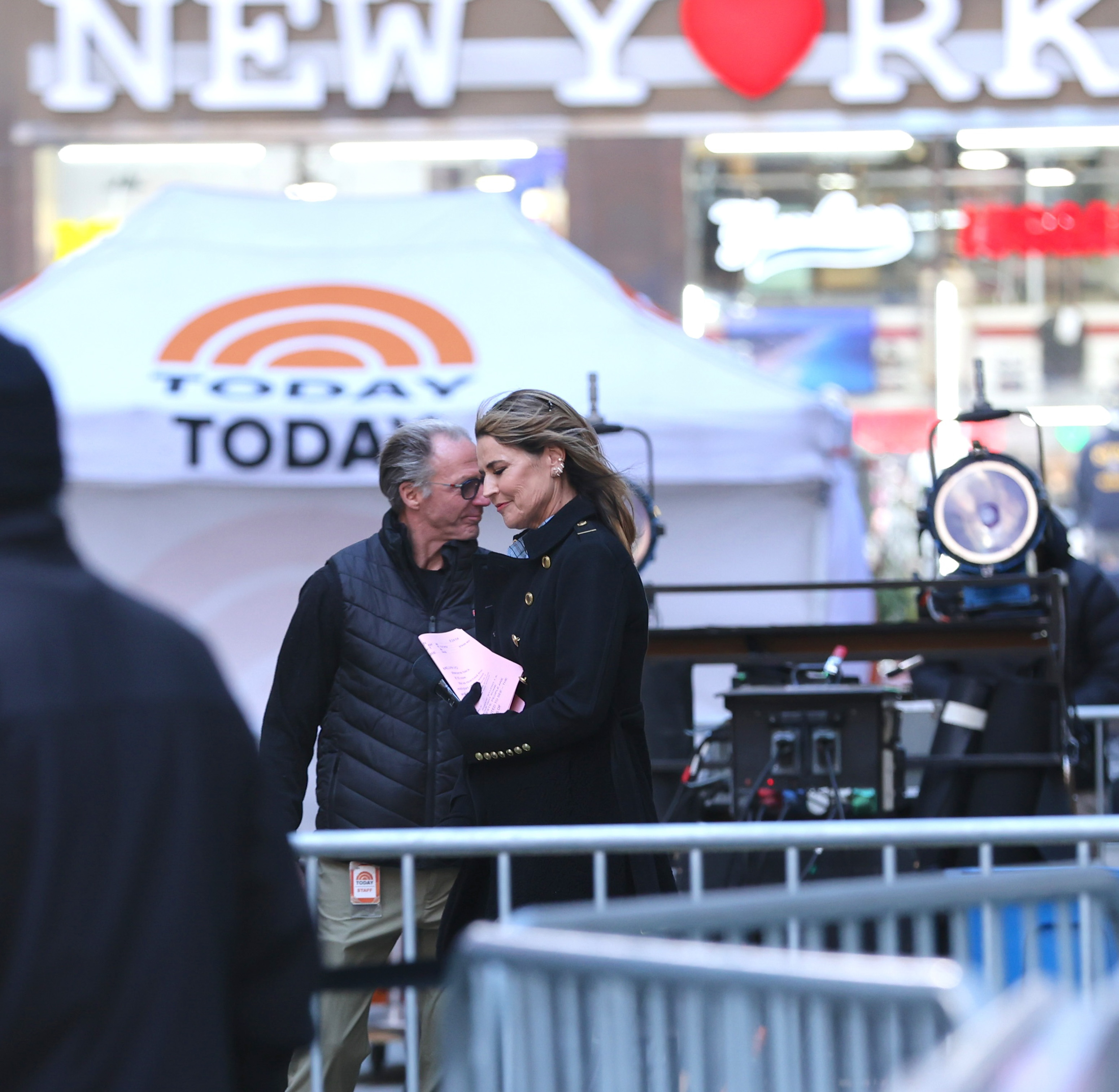 Savannah Guthrie is seen at the "Today" show in New York City shortly after returning to the program amid the search for her mother, Nancy Guthrie. | Source: Getty Images