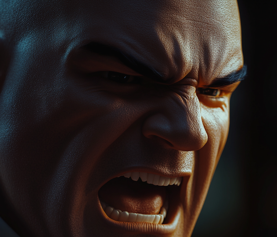 A furious man yelling | Source: Midjourney