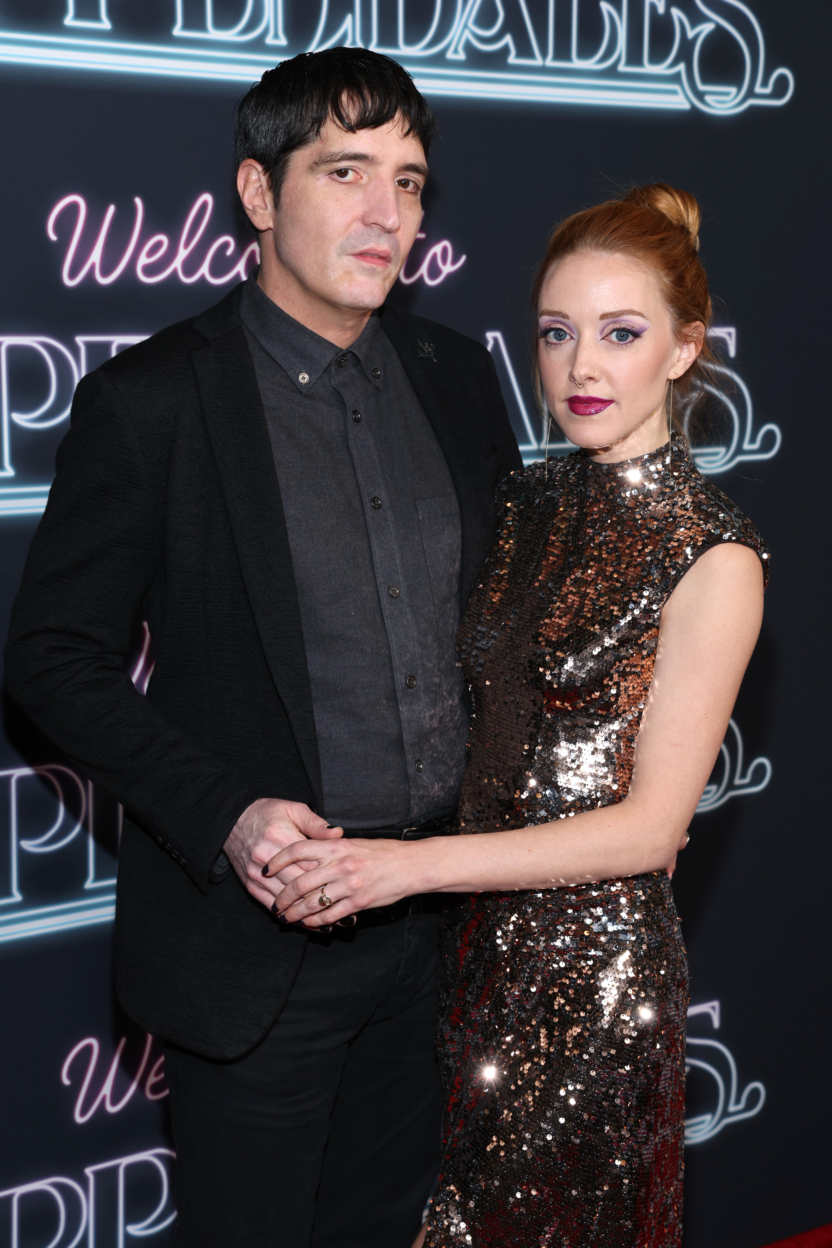 David Dastmalchian and Evelyn Leigh attend the Los Angeles premiere of Hulu's "Welcome to Chippendales" at Pacific Design Center on November 15, 2022 in West Hollywood, California | Source: Getty Images