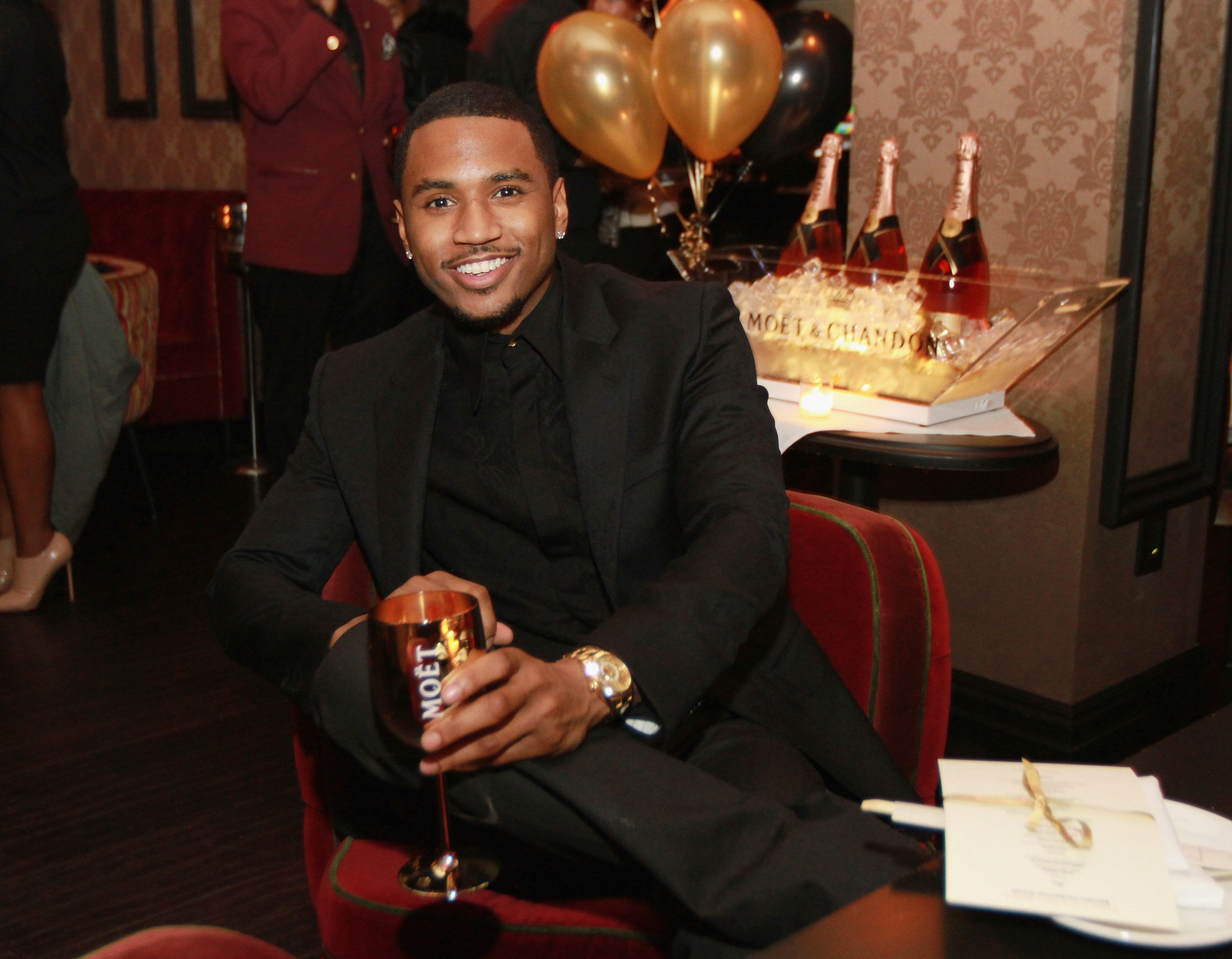 Trey Songz at his and Fabolous' birthday dinner at Cherry on November 22, 2013 | Photo: Getty Images