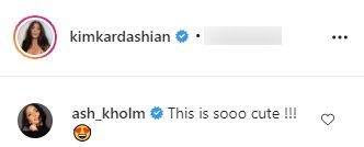 A fan's comment on Kim Kardashian's post on Instagram | Photo: Instagram/kimkardashianwest
