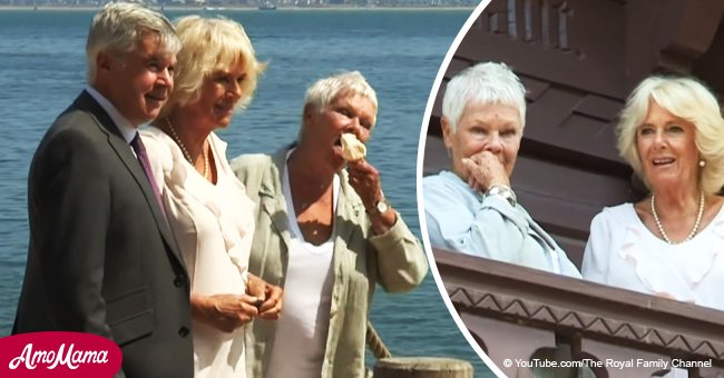 Camilla enjoyed some ice cream while meeting with famous actress and friend