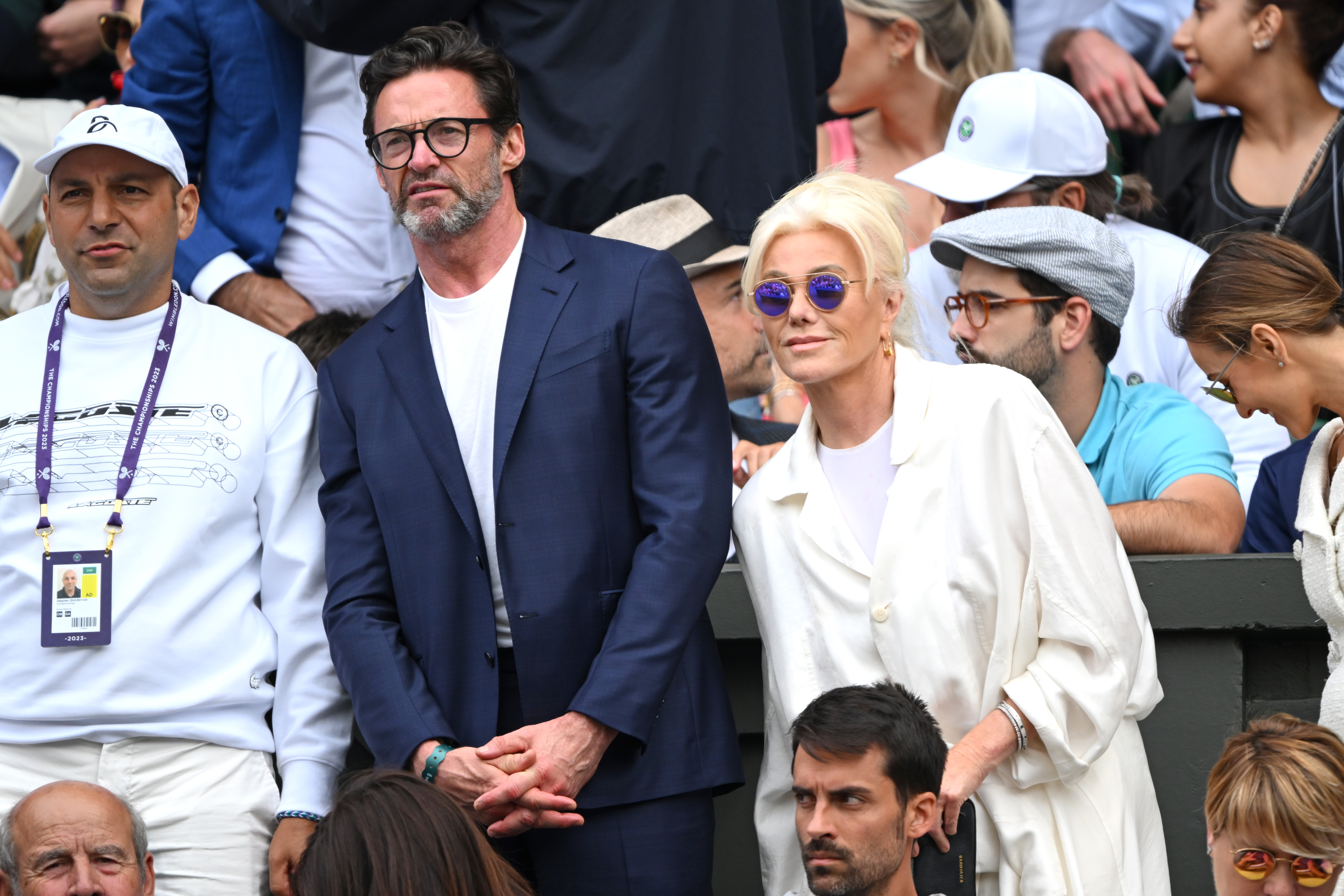 Hugh Jackman and Deborra-Lee Furness in London, England on July 16, 2023 | Source: Getty Images