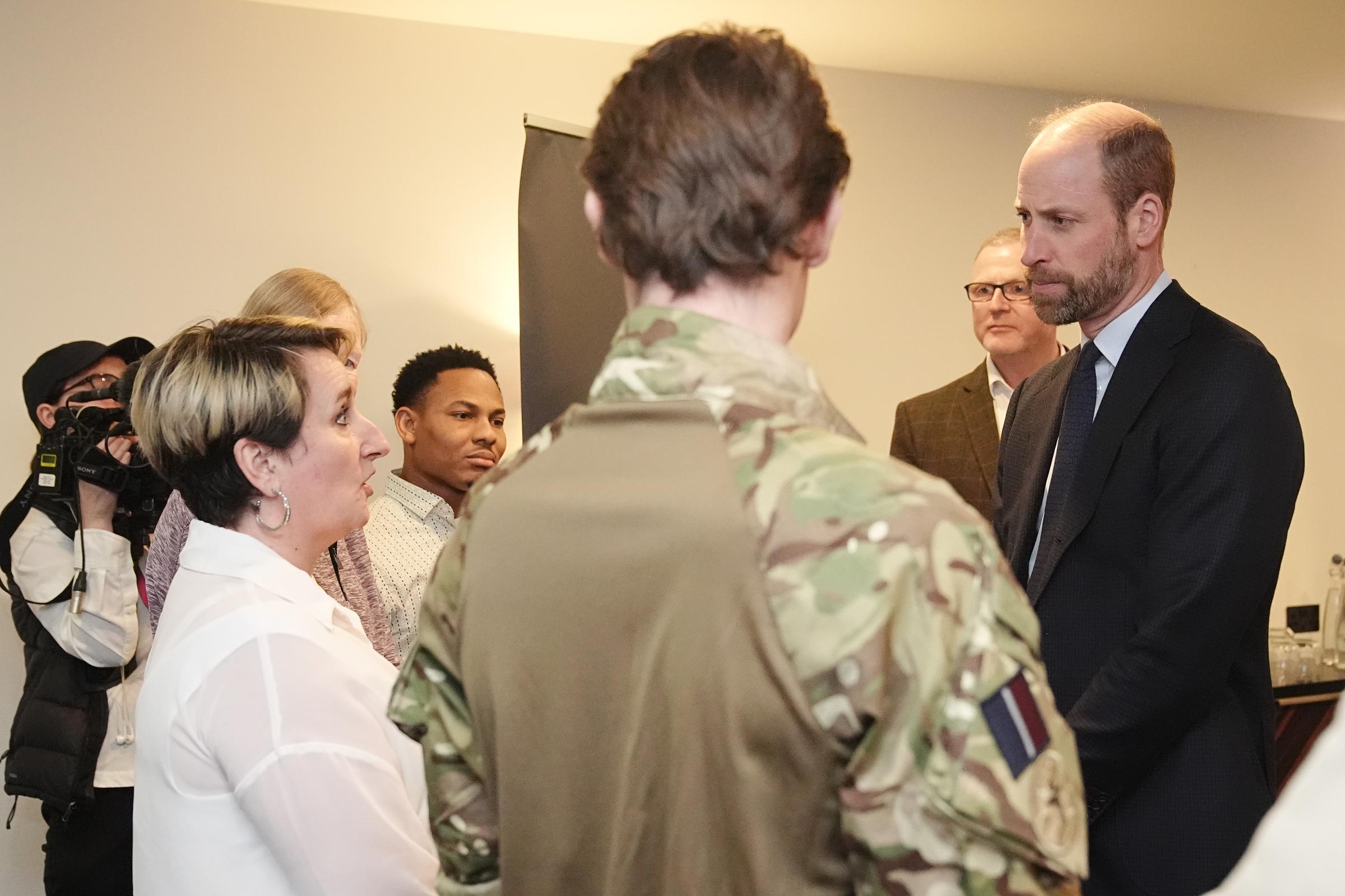 Prince of Wales, patron of the College of Paramedics, speaks to attendees as he attends the inaugural Emergency and Critical Care Conference on January 15, 2025, in Birmingham, England | Source: Getty Images