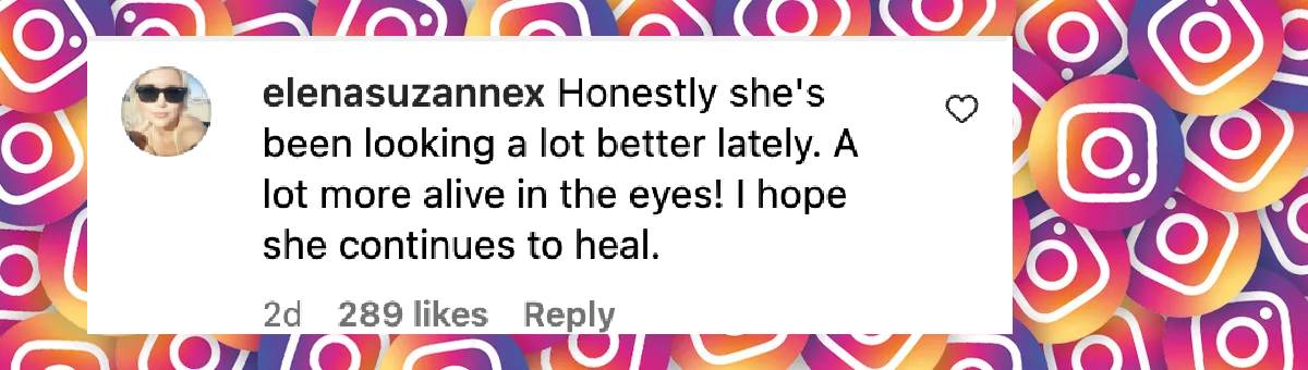 A fan comment on Amanda Bynes, dated December 22, 2024 | Source: Instagram/justjared