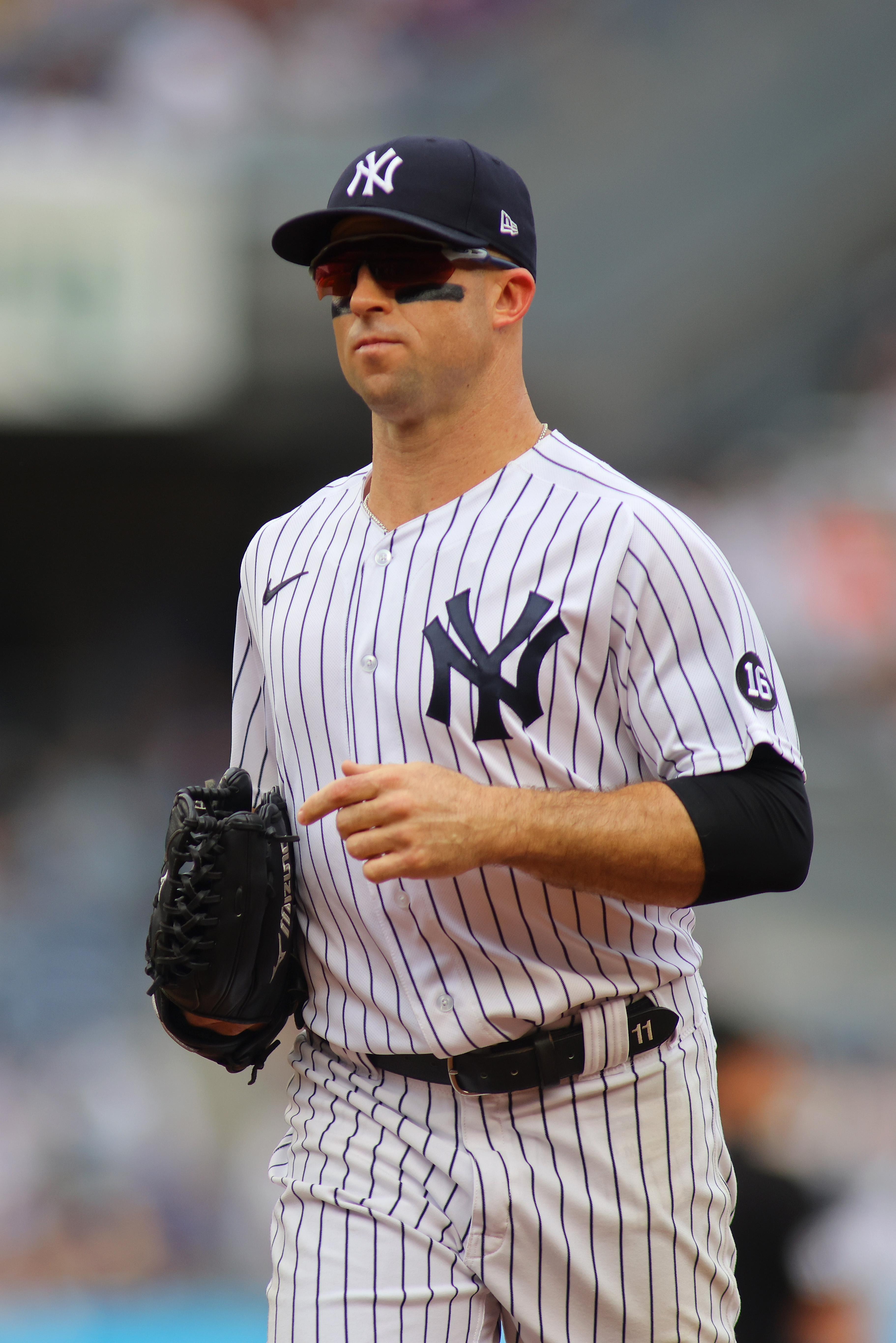 Brett Gardner #11 of the New York Yankees in action against the Tampa Bay Rays at Yankee Stadium on October 3, 2021, in New York City | Source: Getty Images