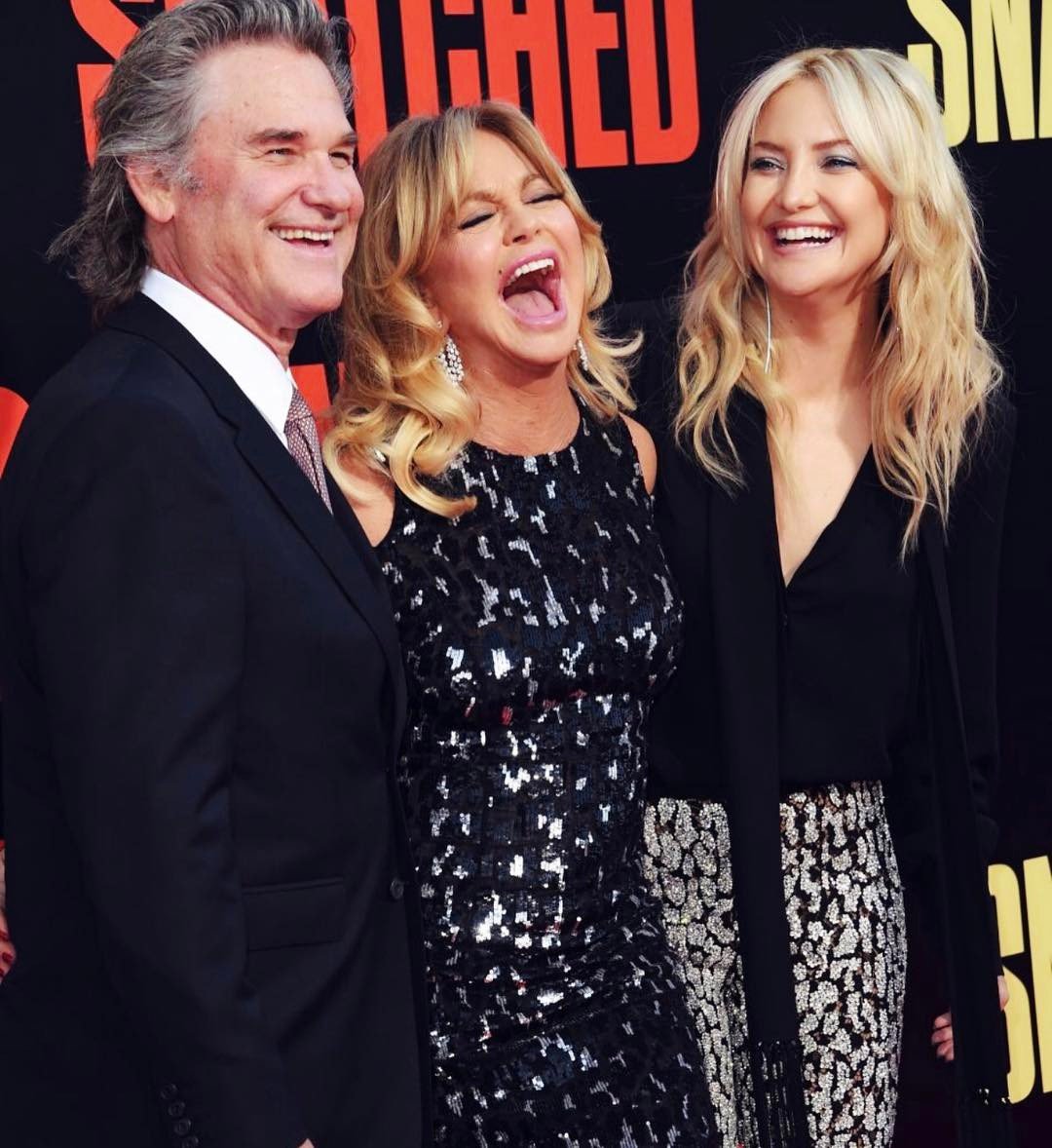 Kurt Russell, Goldie Hawn and Kate Hudson pictured at the Premiere Of 20th Century Fox's "Snatched" held at Regency Village Theatre, 2017, California. | Photo: Getty Images