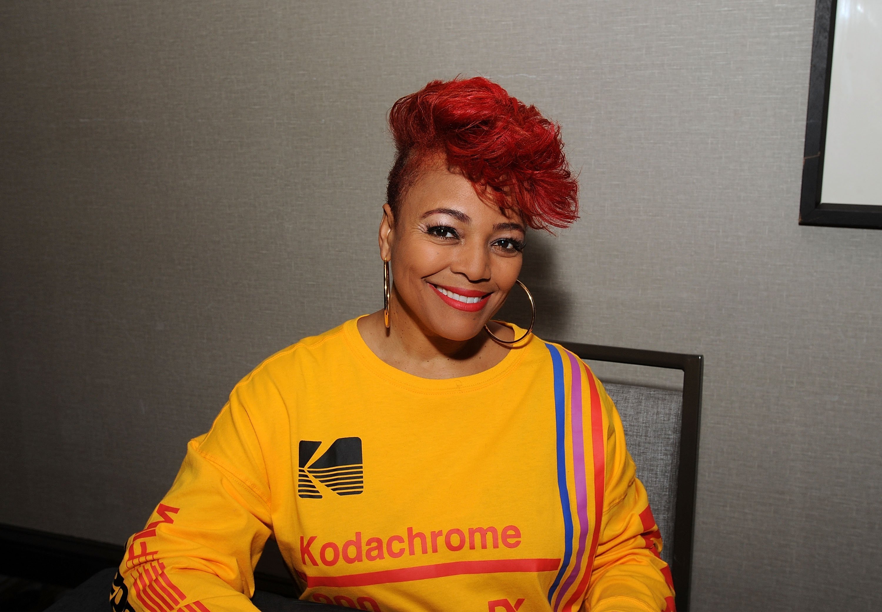 Kim Fields from 'Living Single' Is with Curly Hair and Sheer