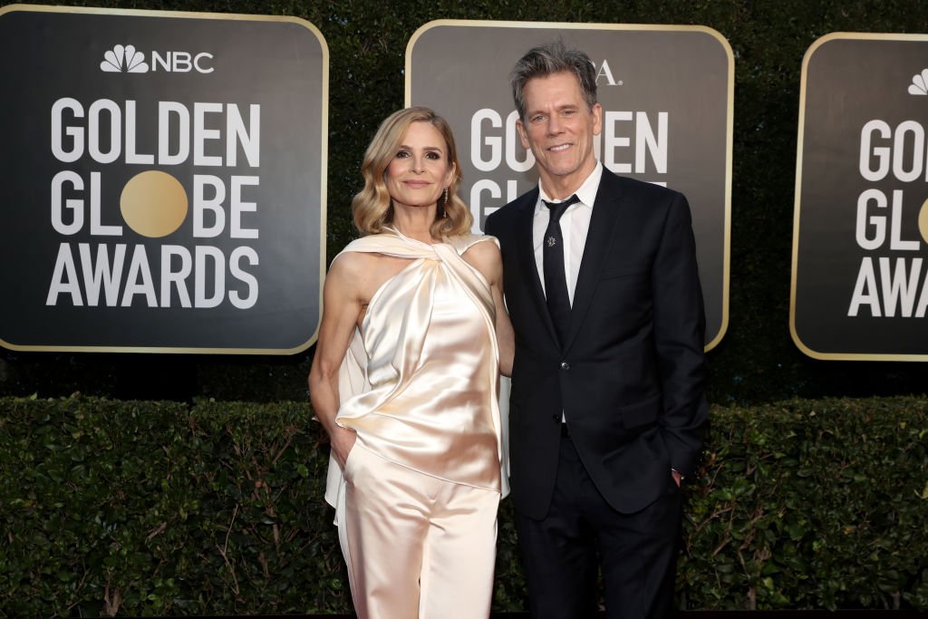 Kevin Bacon and Kyra Sedgwick at the 78th Annual Golden Globe Awards on February 28, 2021, in Beverly Hills | Source: Getty Images