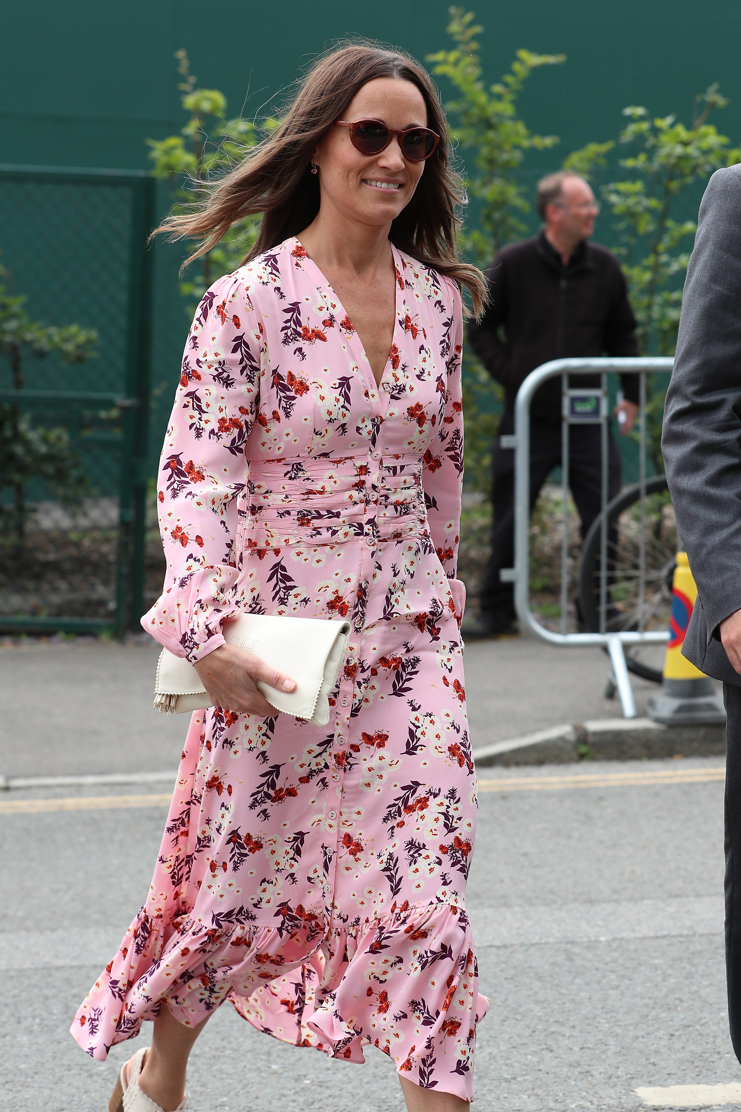Pippa Middleton attends Men's Final Day at the Wimbledon 2019 Tennis Championships at All England Lawn Tennis and Croquet Club on July 14, 2019 in London, England. | Source: Getty Images