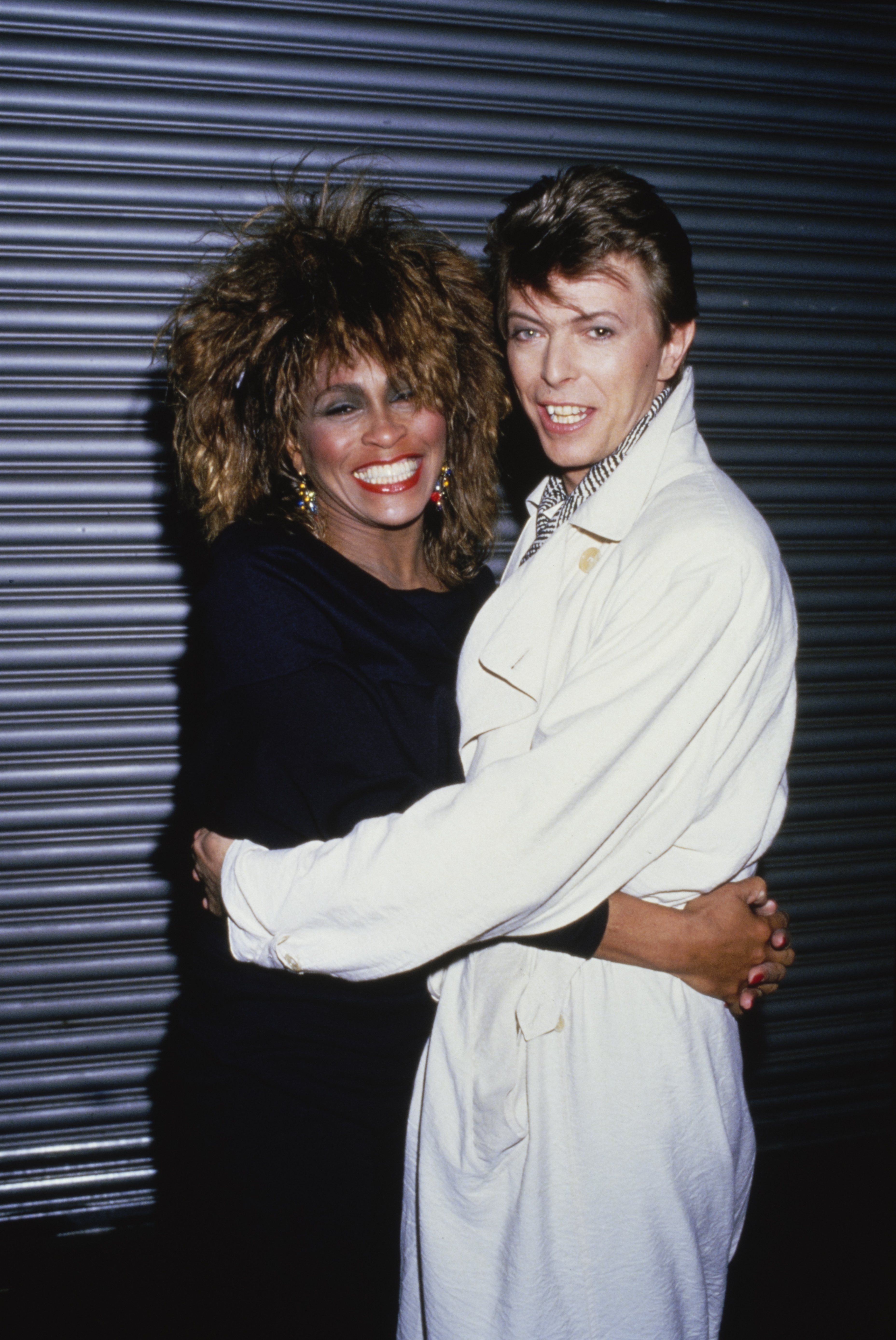 Tina Turner and David Bowie in London, 1985 | Source: Getty Images