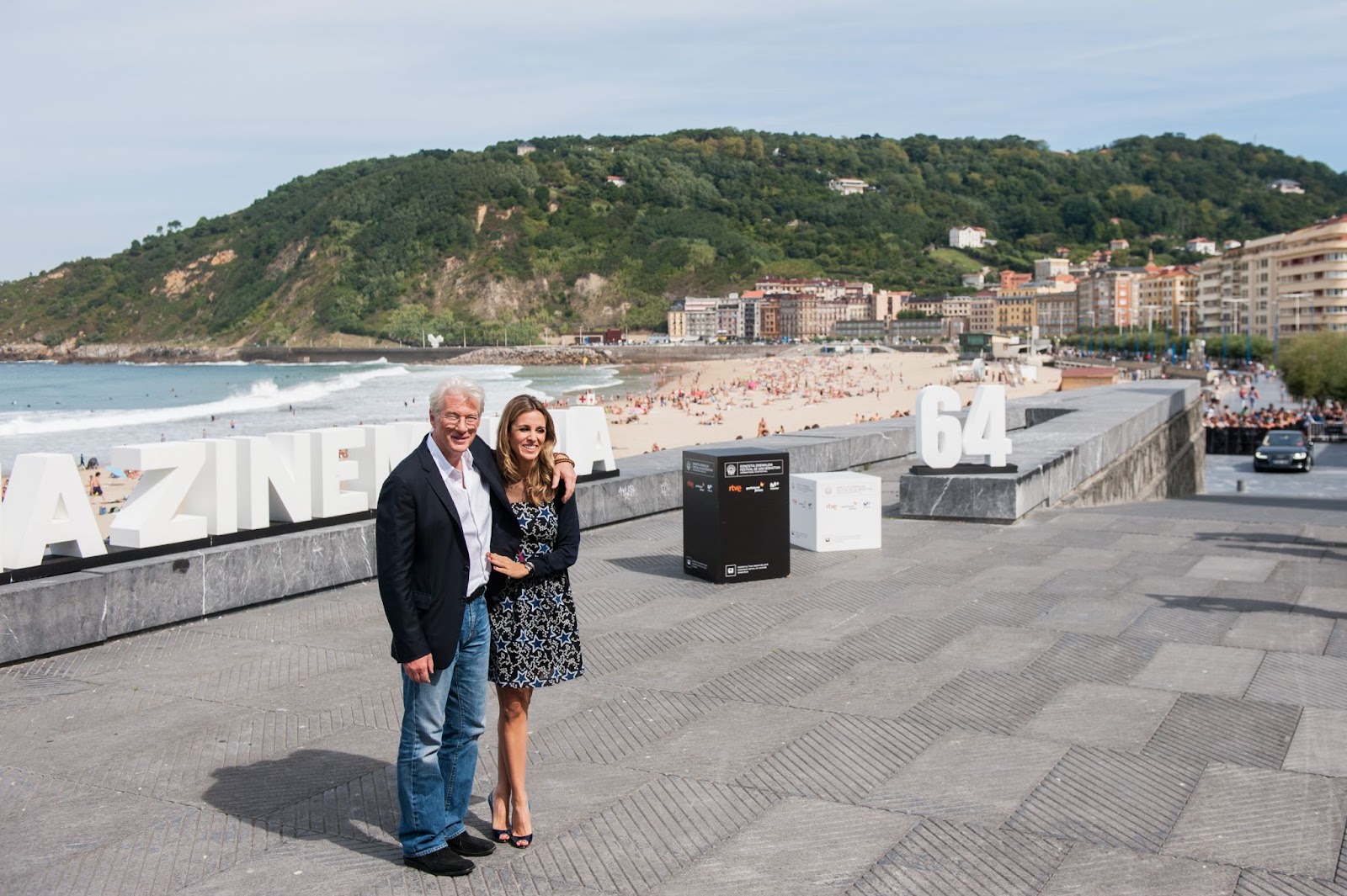 Richard and Alejandra Gere during the 64th International Film Festival of San Sebastian on October 6, 2016, in Spain. | Source: Getty Images