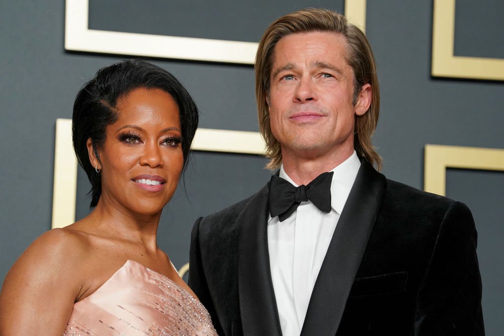 Regina King and Brad Pitt pose in the press room during the 92nd Annual Academy Awards at Hollywood and Highland on February 09, 2020. | Photo: Getty Images
