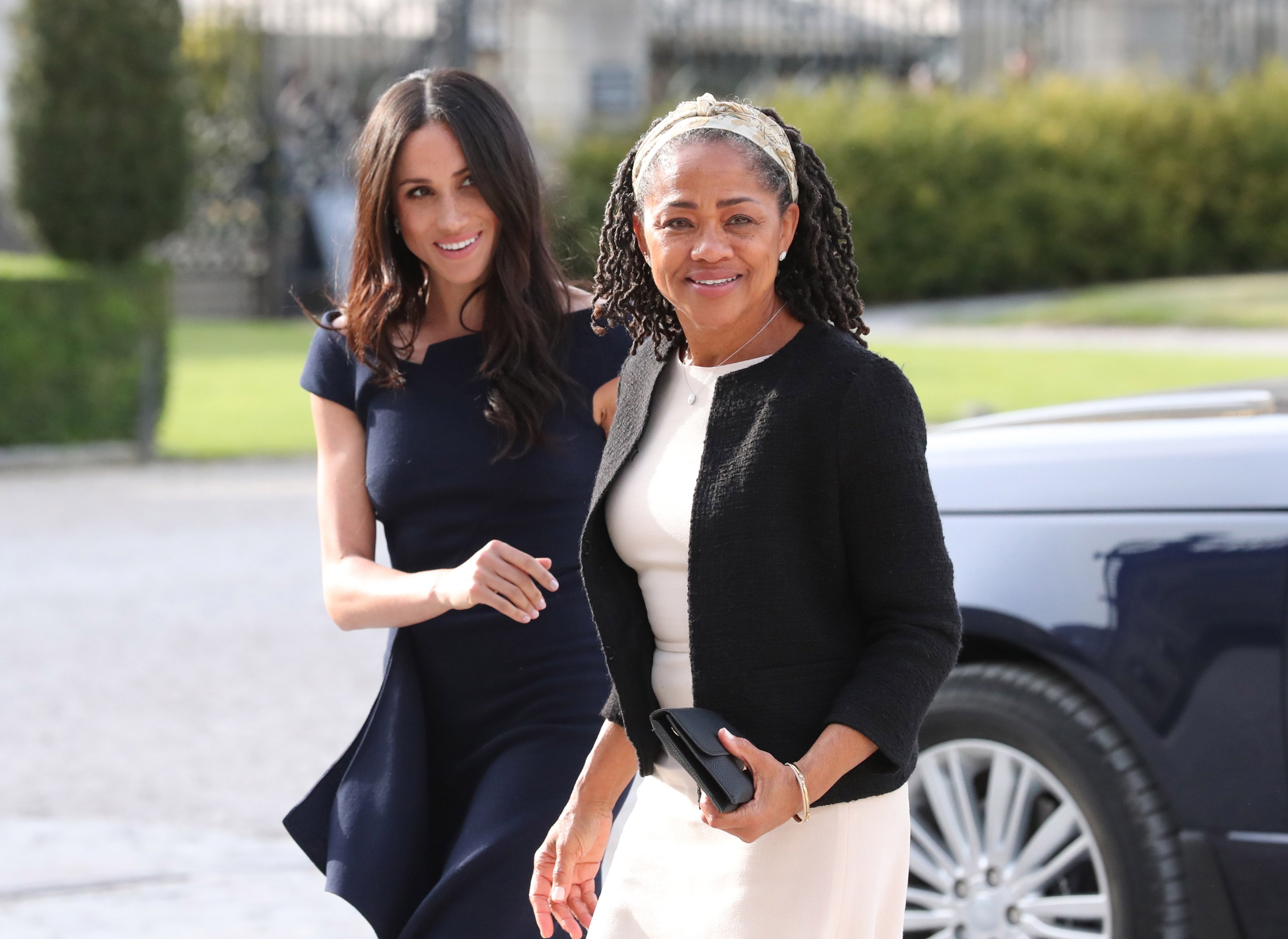 Meghan Markle and Doria Ragland at the Cliveden House Hotel in Berkshire, England | Photo: Getty Images
