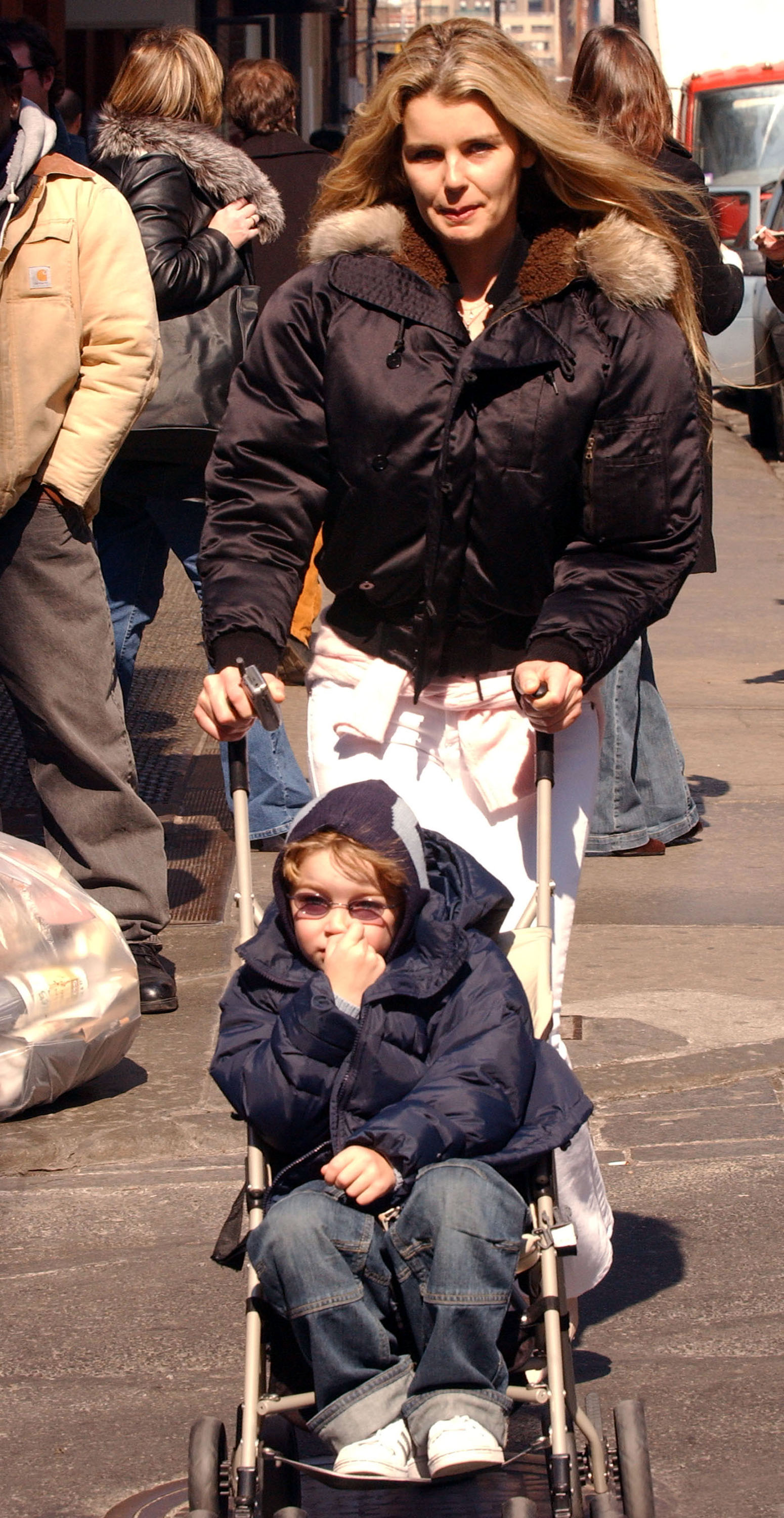 Christopher Cain and Samantha Torres spotted in New York City on March 18, 2005 | Source: Getty Images