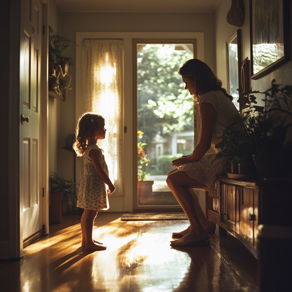 A woman talking to her daughter | Source: Midjourney