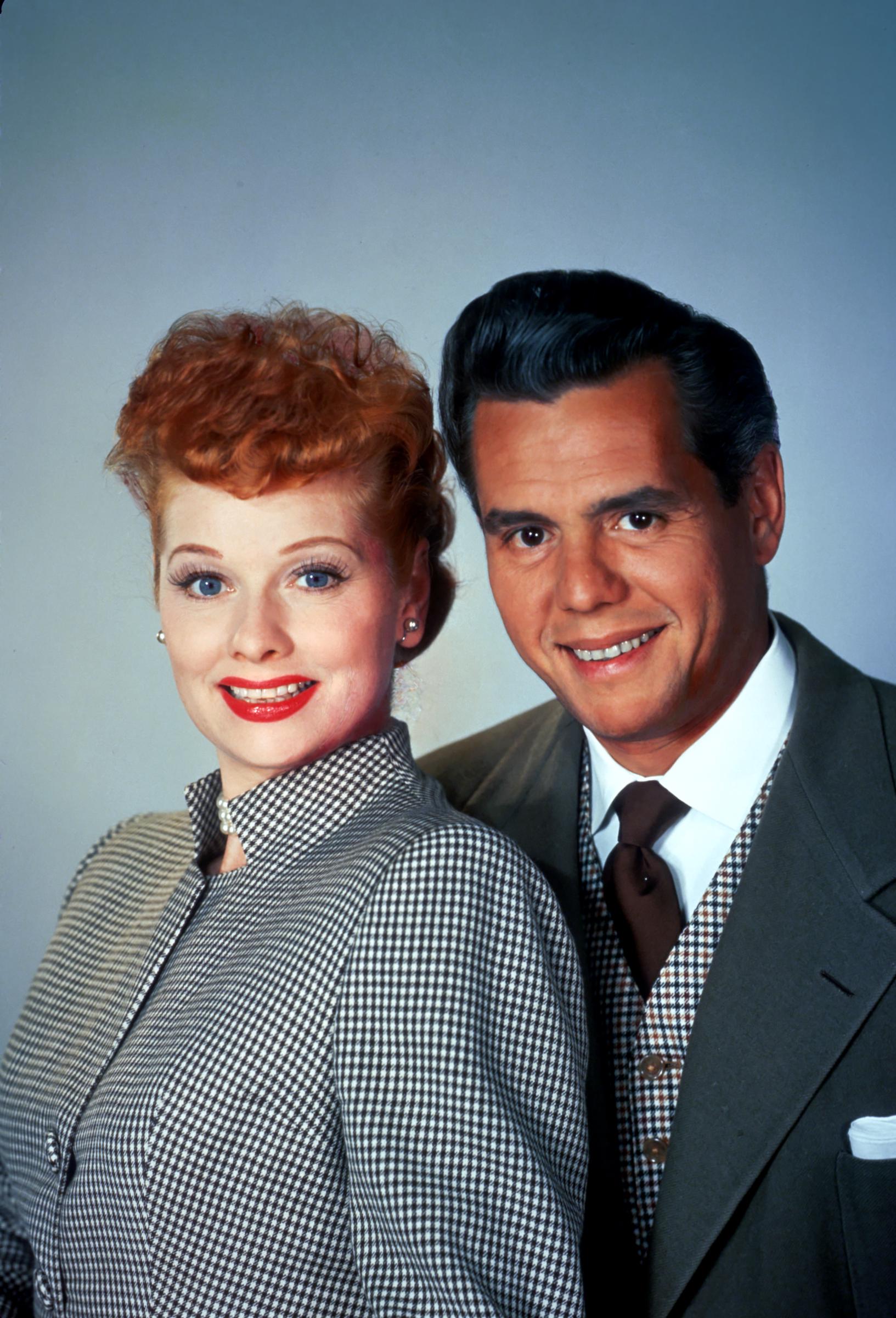 Lucy and Desi Arnaz posing for a photo, circa 1960 | Source: Getty Images