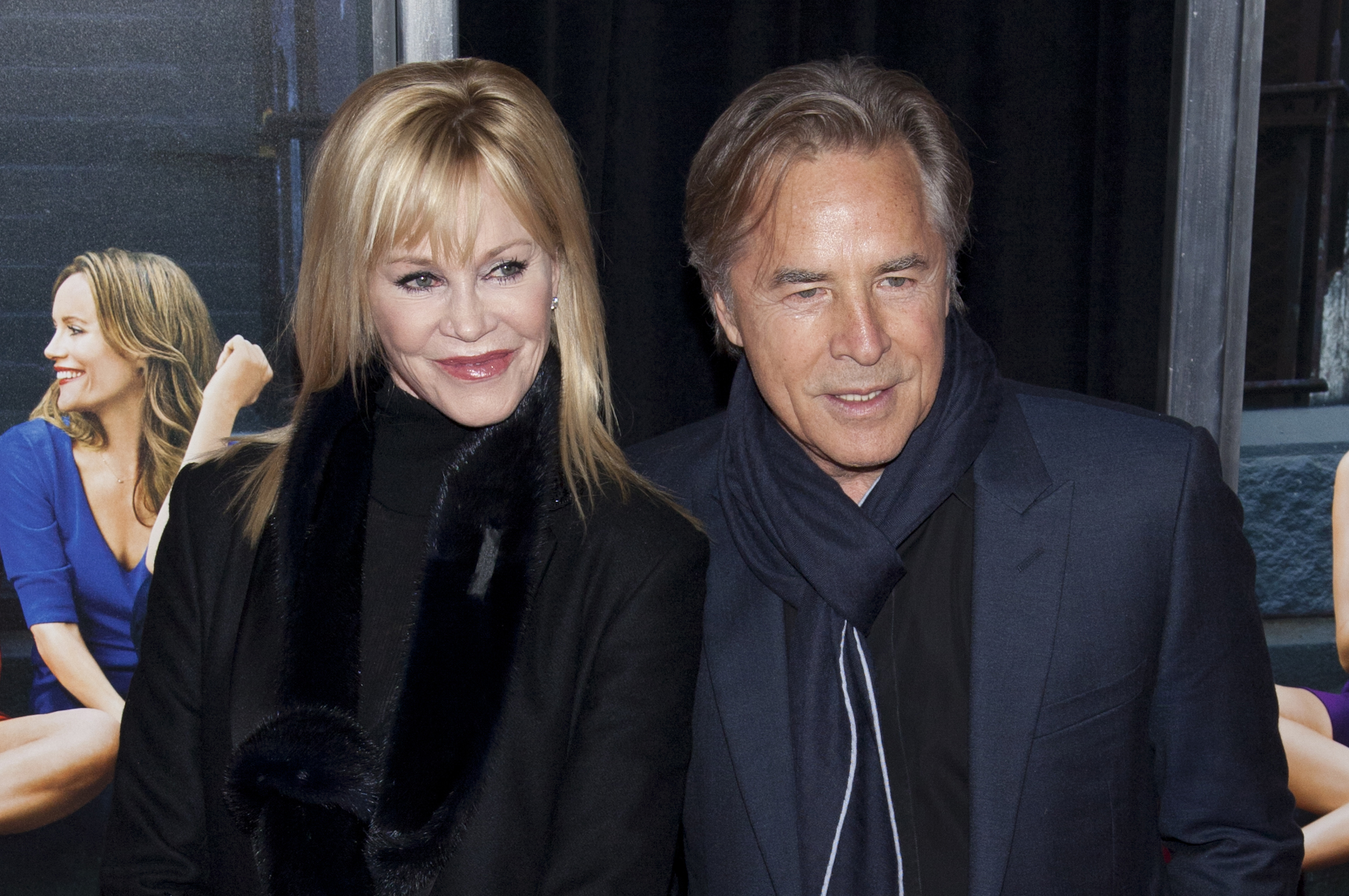 Melanie Griffith and Don Johnson attend the "How To Be Single" premiere in New York City on February 3, 2016. | Source: Getty Images