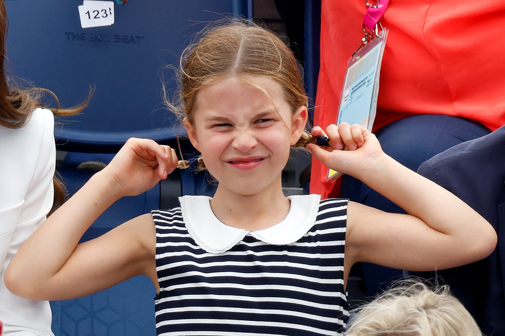 Princess Charlotte at the England v India Women's hockey match during the Commonwealth Games on August 2, 2022, in Birmingham, England | Source: Getty Images