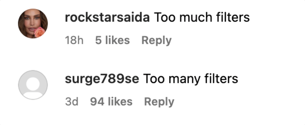 Screenshot of comments on Jennifer Lopez's Instagram post. | Source: Instagram/jlo