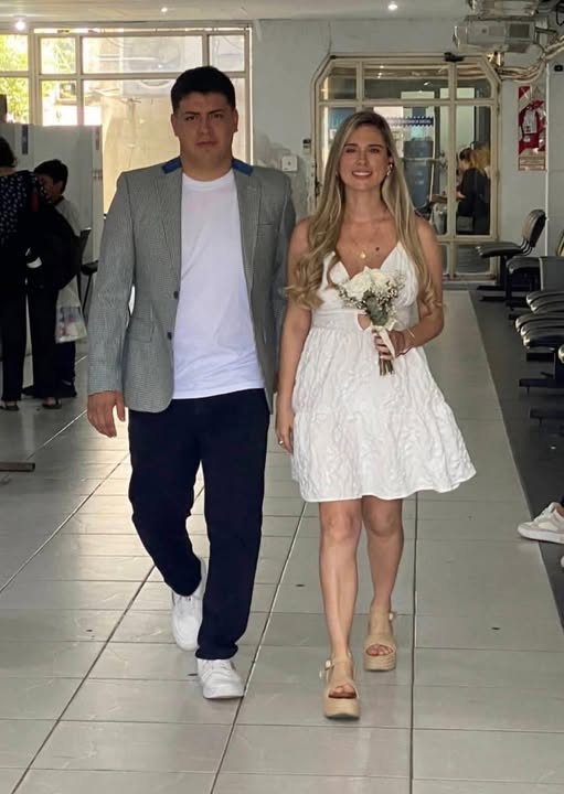 Mariano Robles and Solana Albornoz in a photo shared on April 5, 2026  | Source: Facebook/Luciana Albornoz