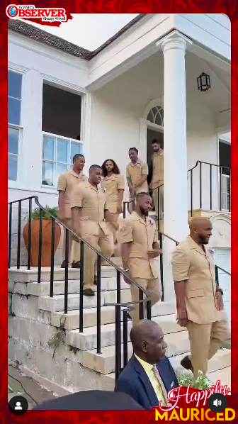 Etienne Maurice's groomsmen on the day of his wedding, posted on July 13, 2024 | Source: Instagram/jamaicaobserver