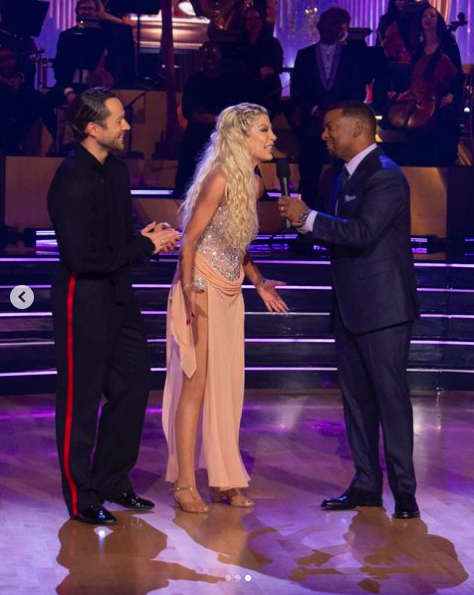 Pasha Pashkov, Tori Spelling, and Alfonso Ribeiro. | Source: Instagram/dancingwiththestars and torispelling